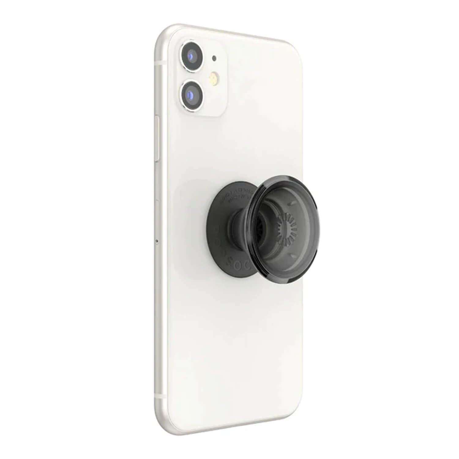 PopSockets PopGrip Swappable Phone Grip Holder Translucent Black Smoke