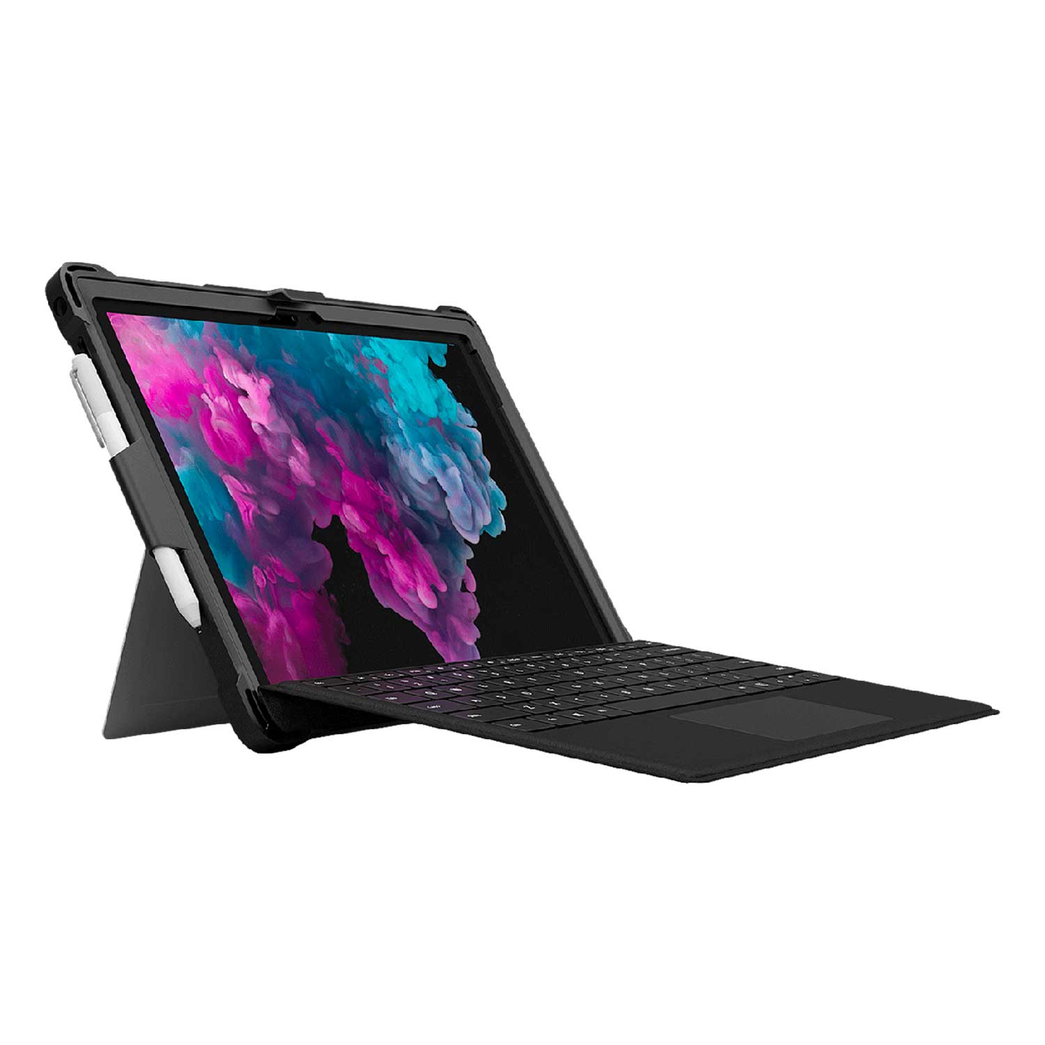 MAXCases Extreme Microsoft Surface Pro 5/6/7 12.3" Open Kickstand Design Black