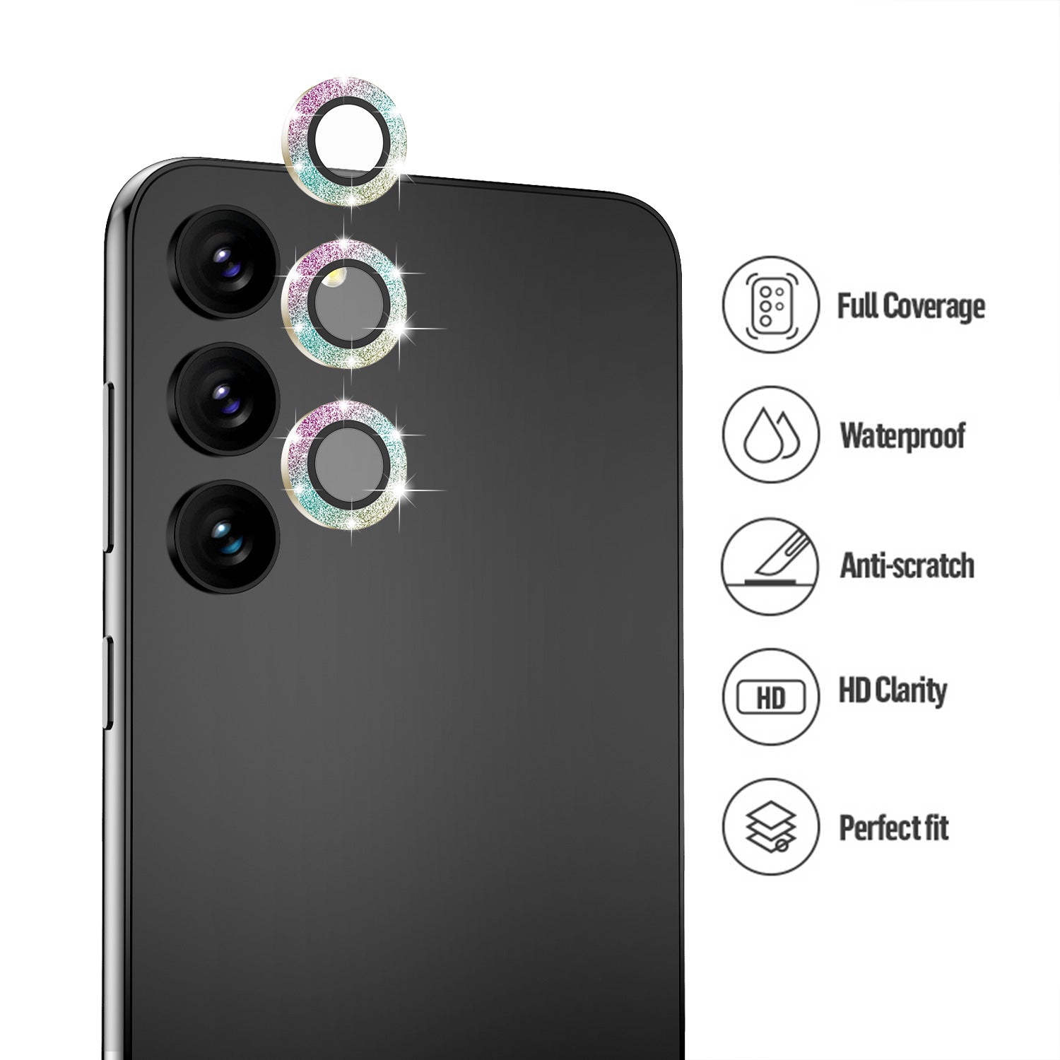 Tough On Samsung Galaxy S23 / S23 Plus Rear Camera Lens Protector