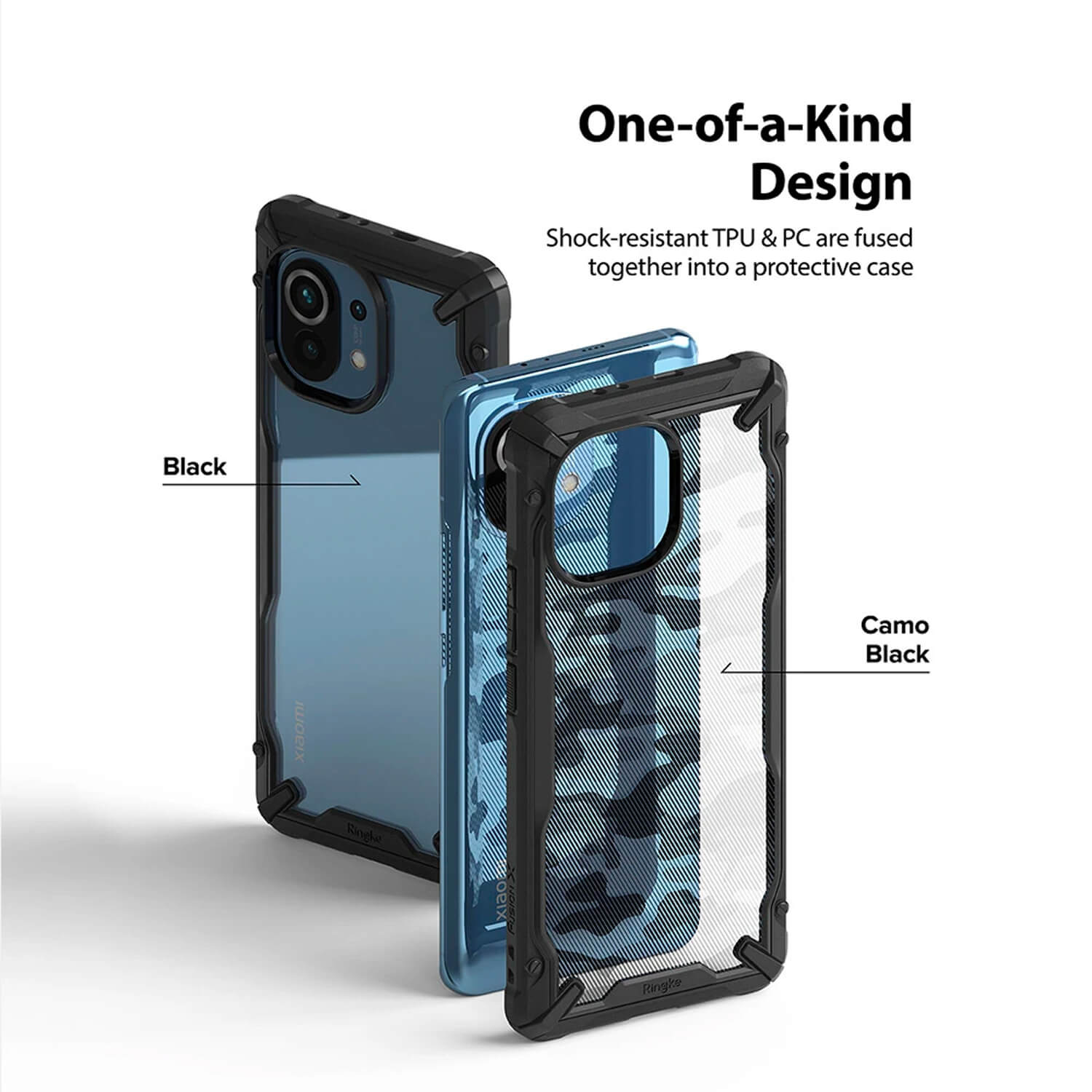 Ringke Xiaomi Mi 11T & 11T Pro Case Fusion X Camo Black