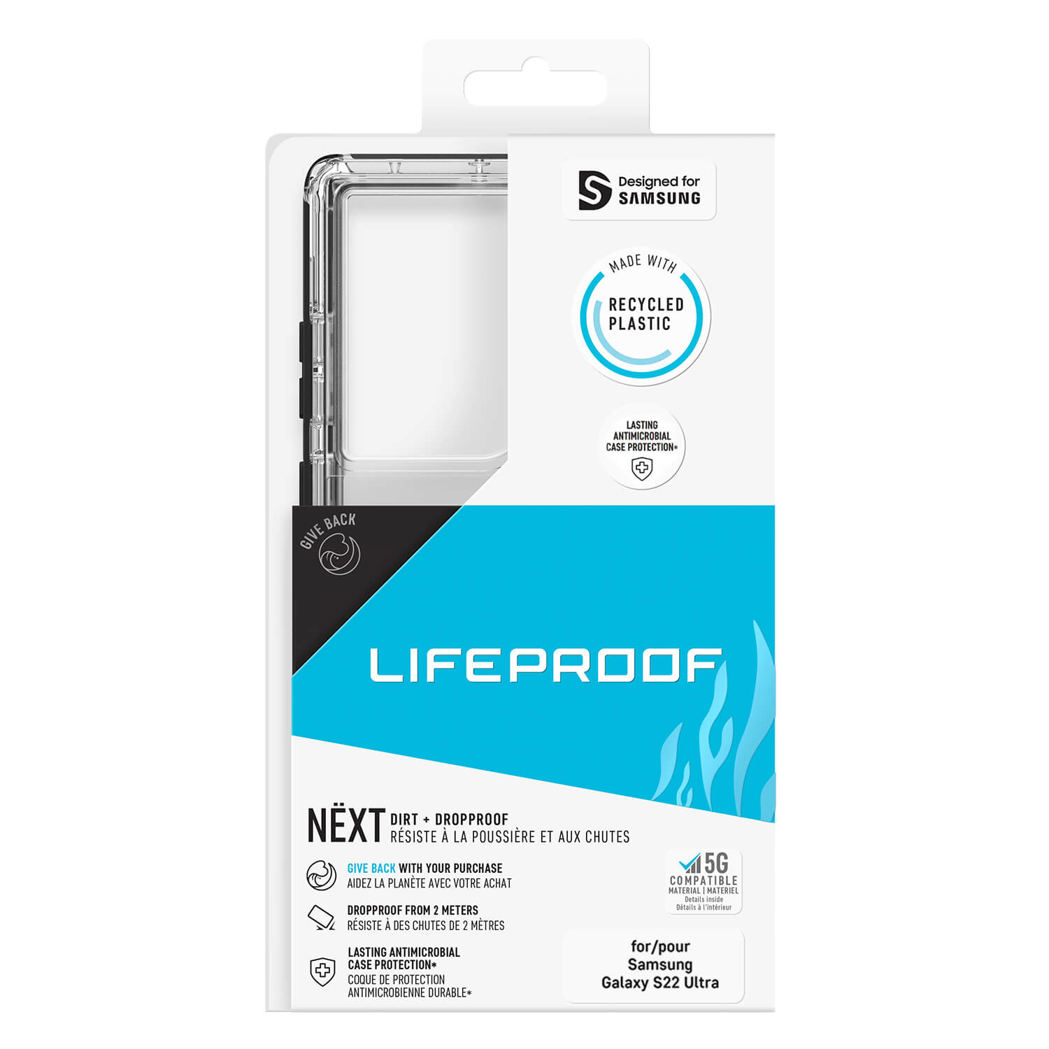 Lifeproof Samsung Galaxy S22 Ultra 5G Case NËXT Black Crystal