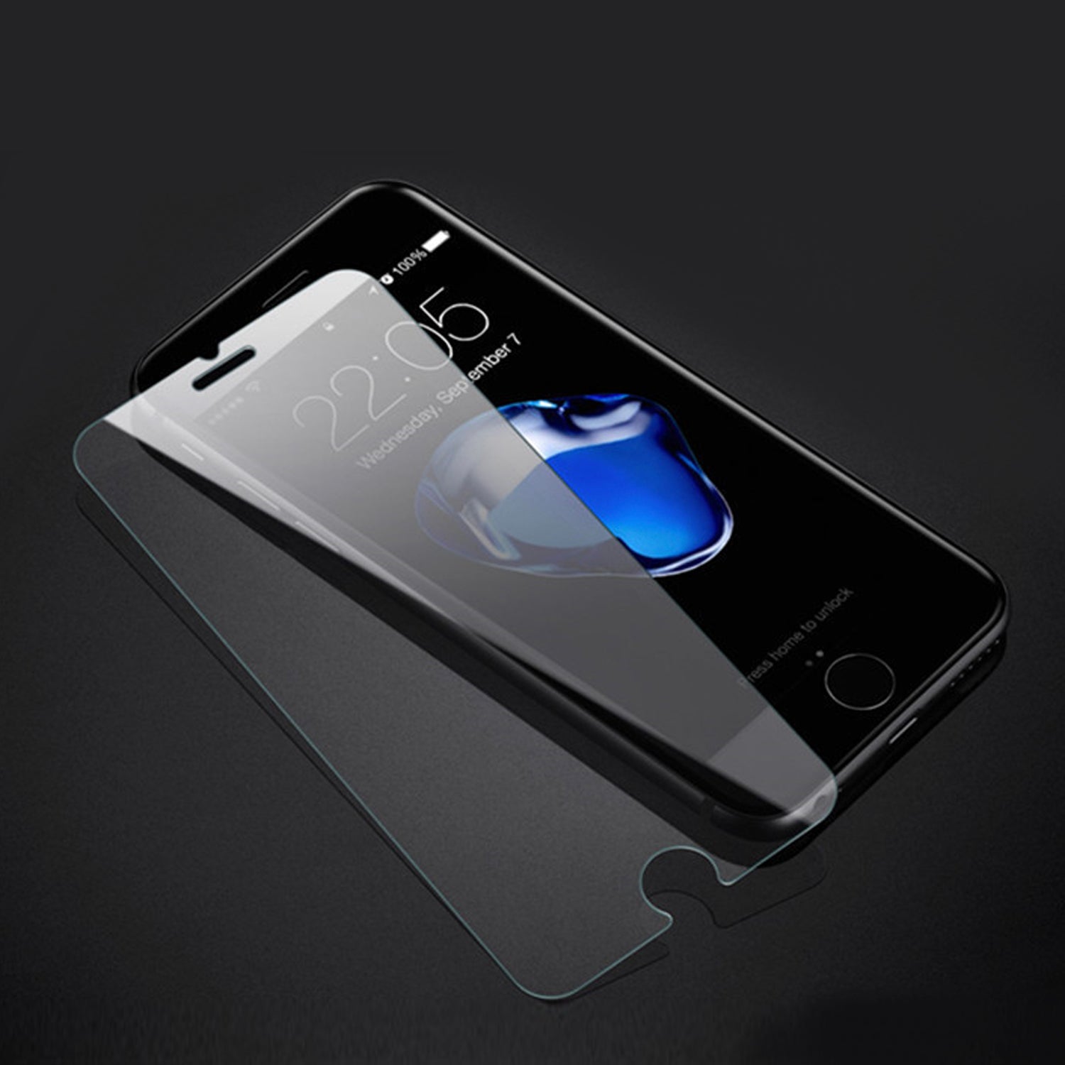 iPhone 8 Plus & iPhone 7 Plus Tempered Glass Screen Protector Tough on Double Strong