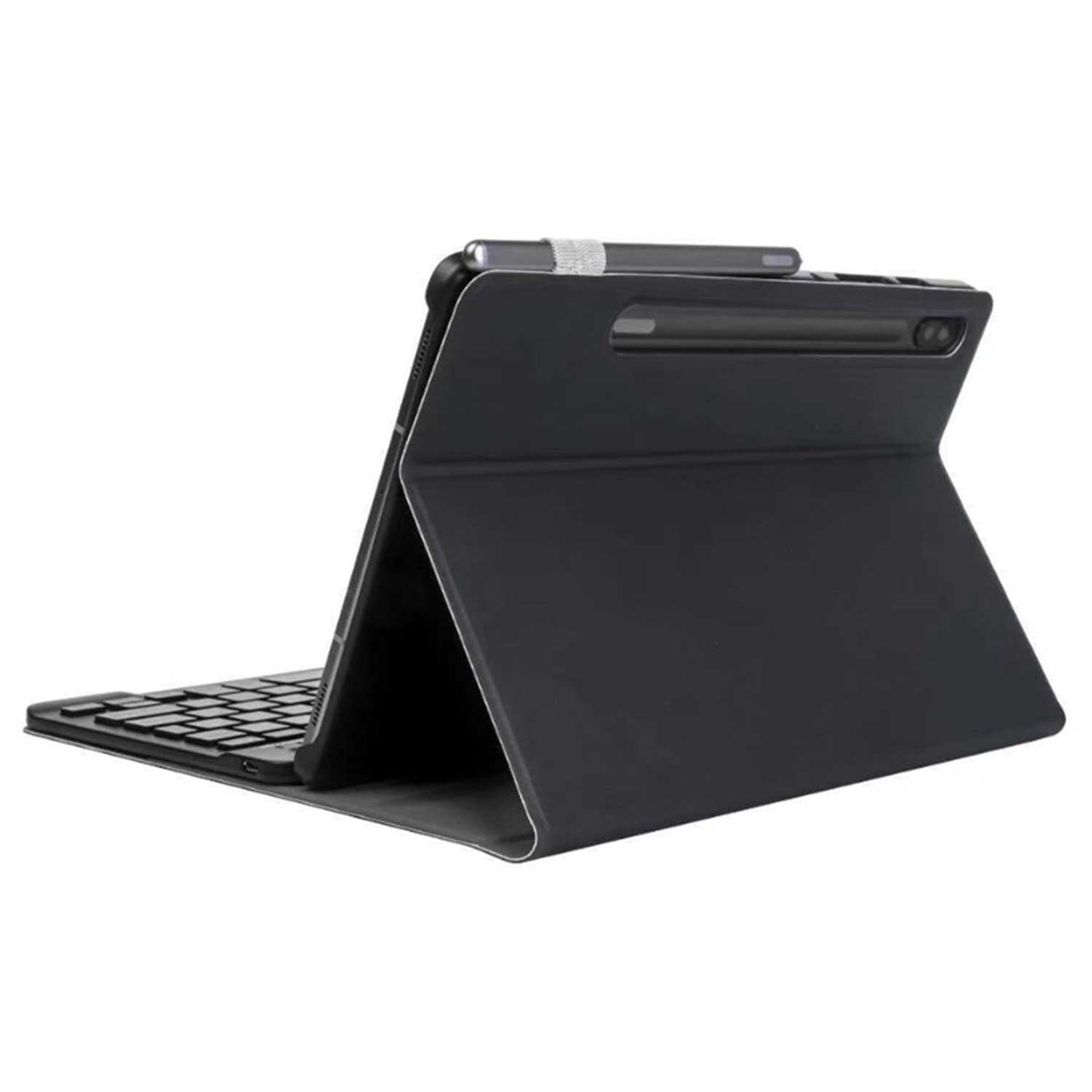 Samsung Galaxy Tab S8 Ultra Bluetooth Keyboard Cover Leather Case Black