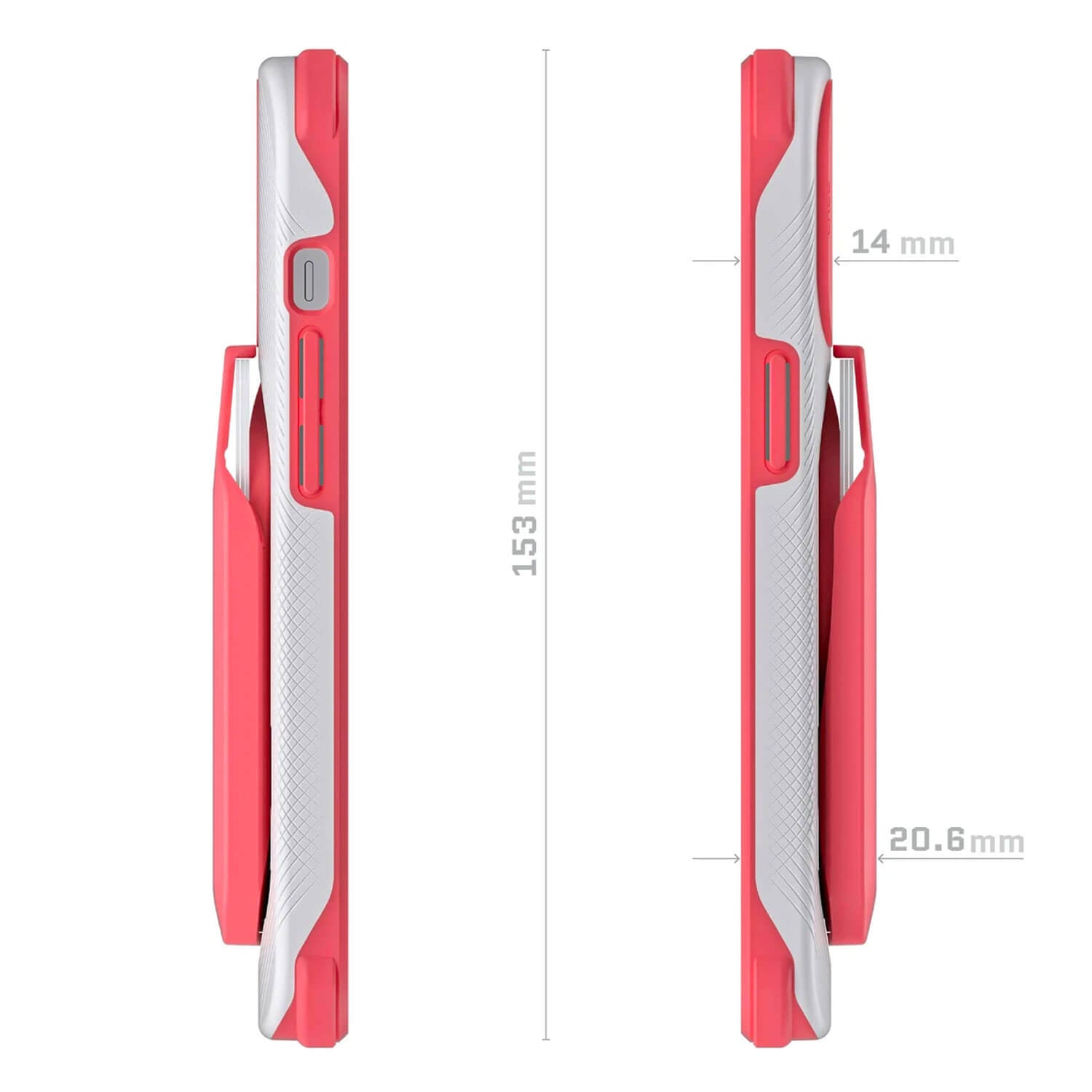 Ghostek iPhone 13 Pro Exec Magnetic Wallet Case Pink
