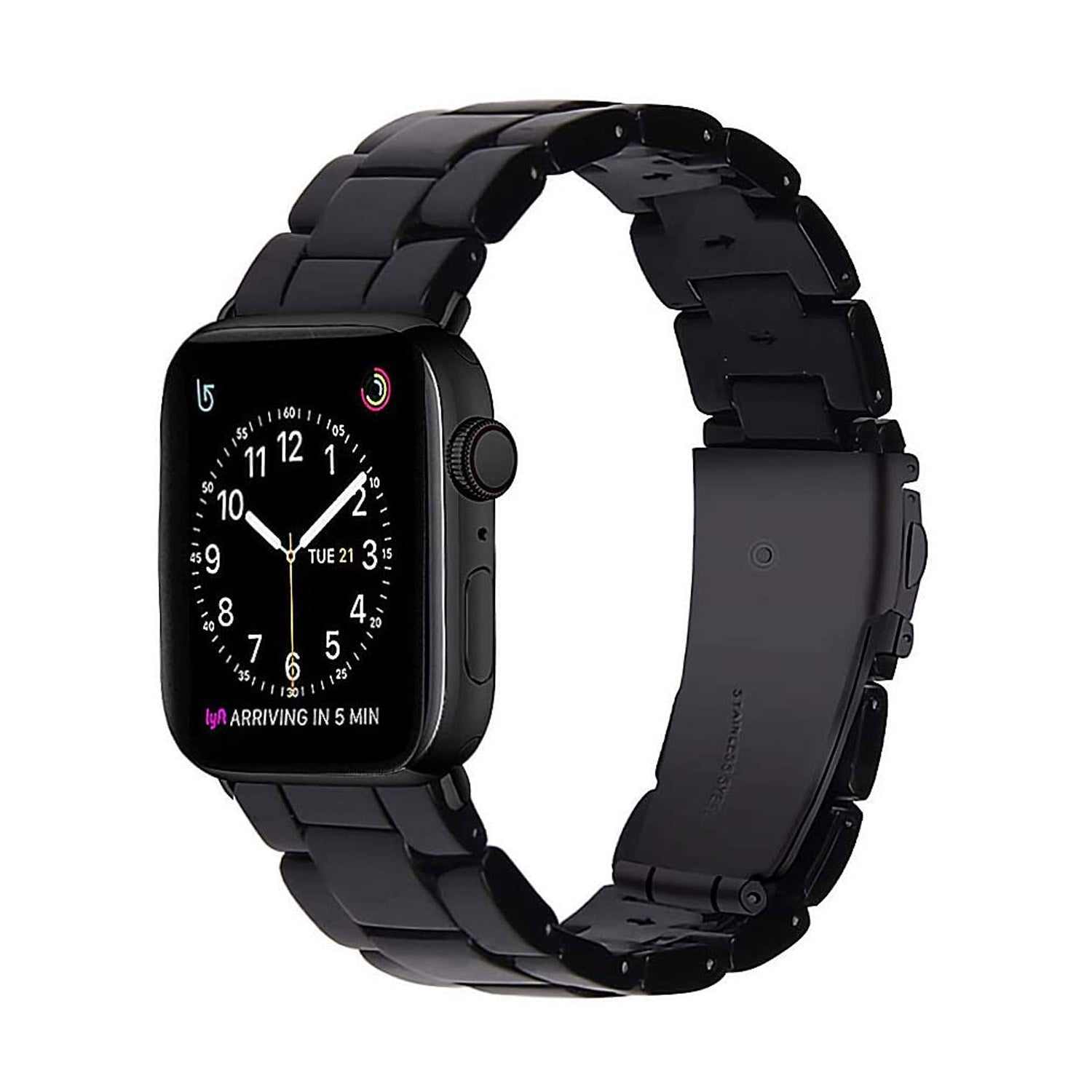 Tough On Apple Watch Band Series 1 / 2 / 3 38mm Resin Black