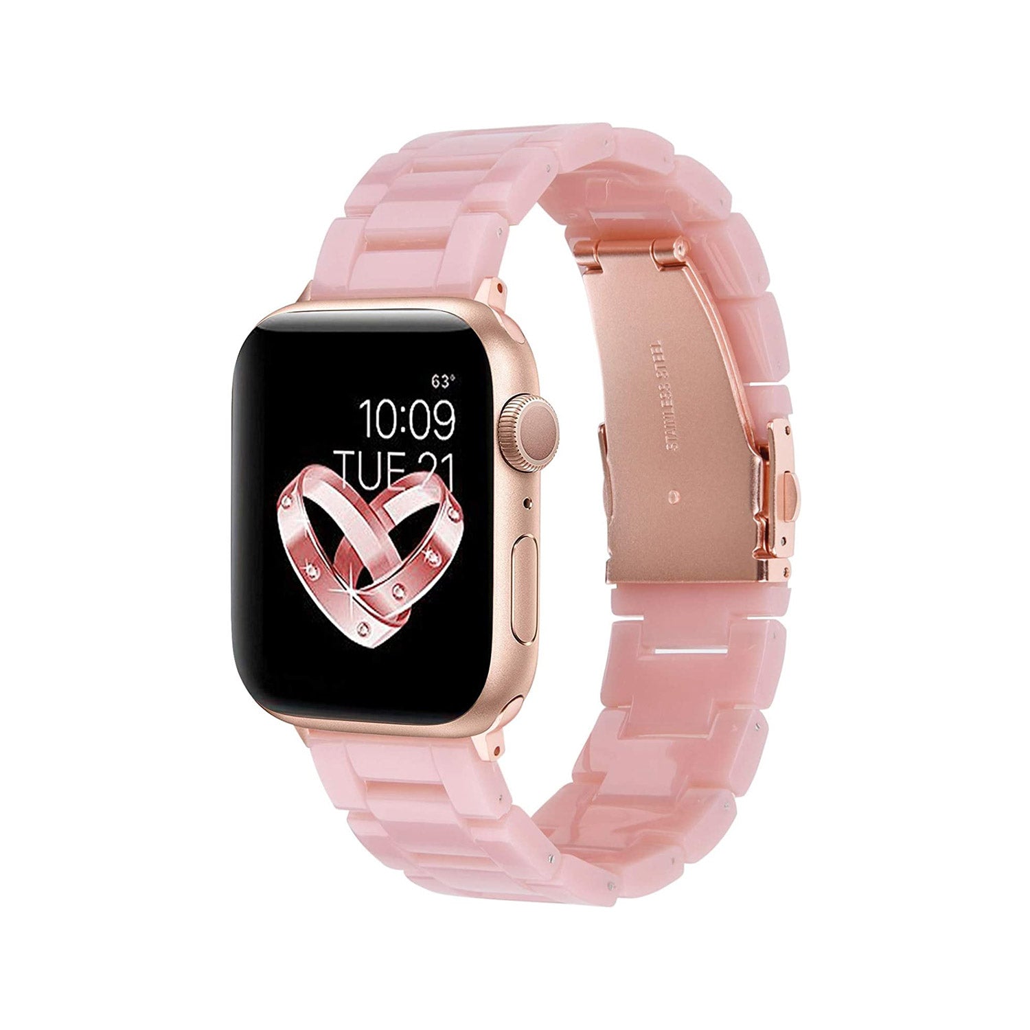 Tough On Apple Watch Band Series 7 / 8 41mm Resin Pink