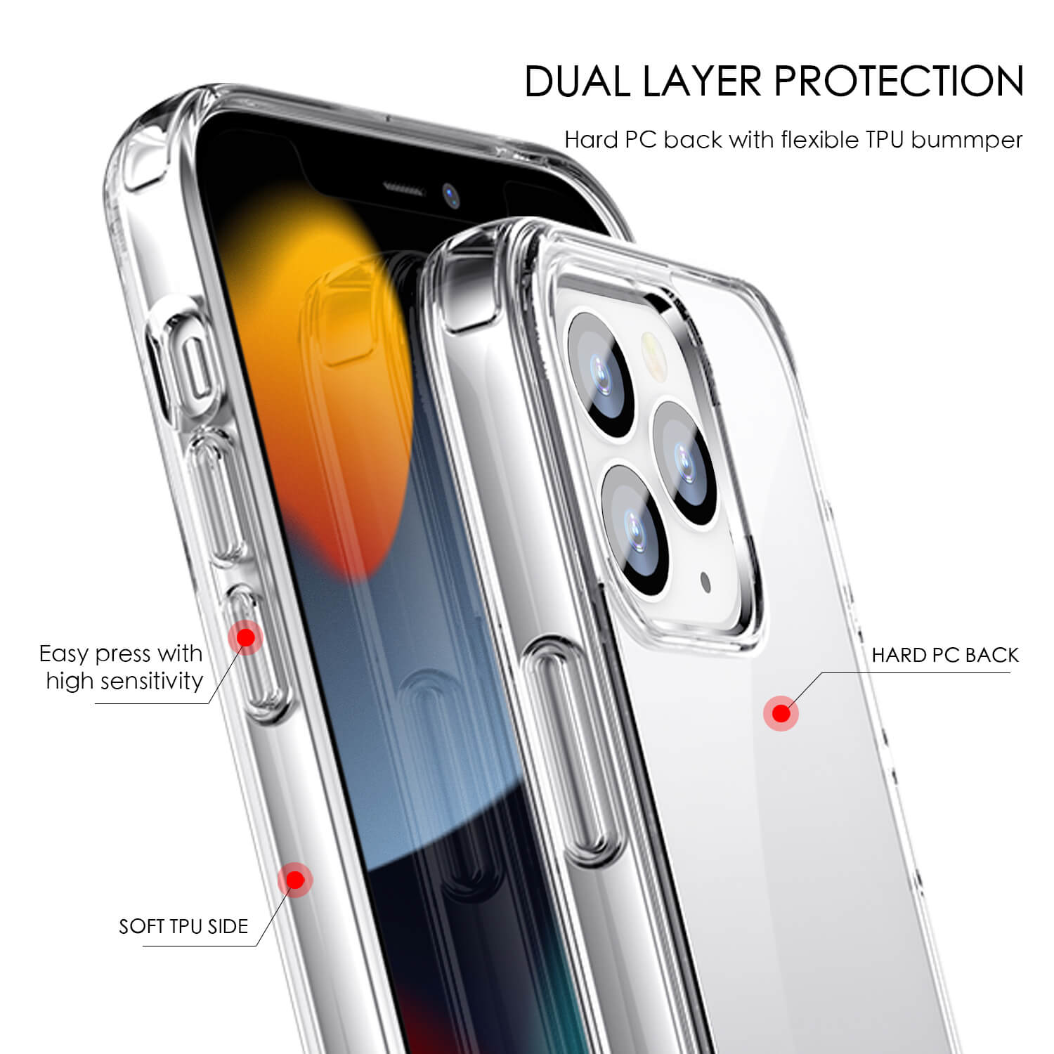 Tough On iPhone 13 Pro Max Case Air Clear