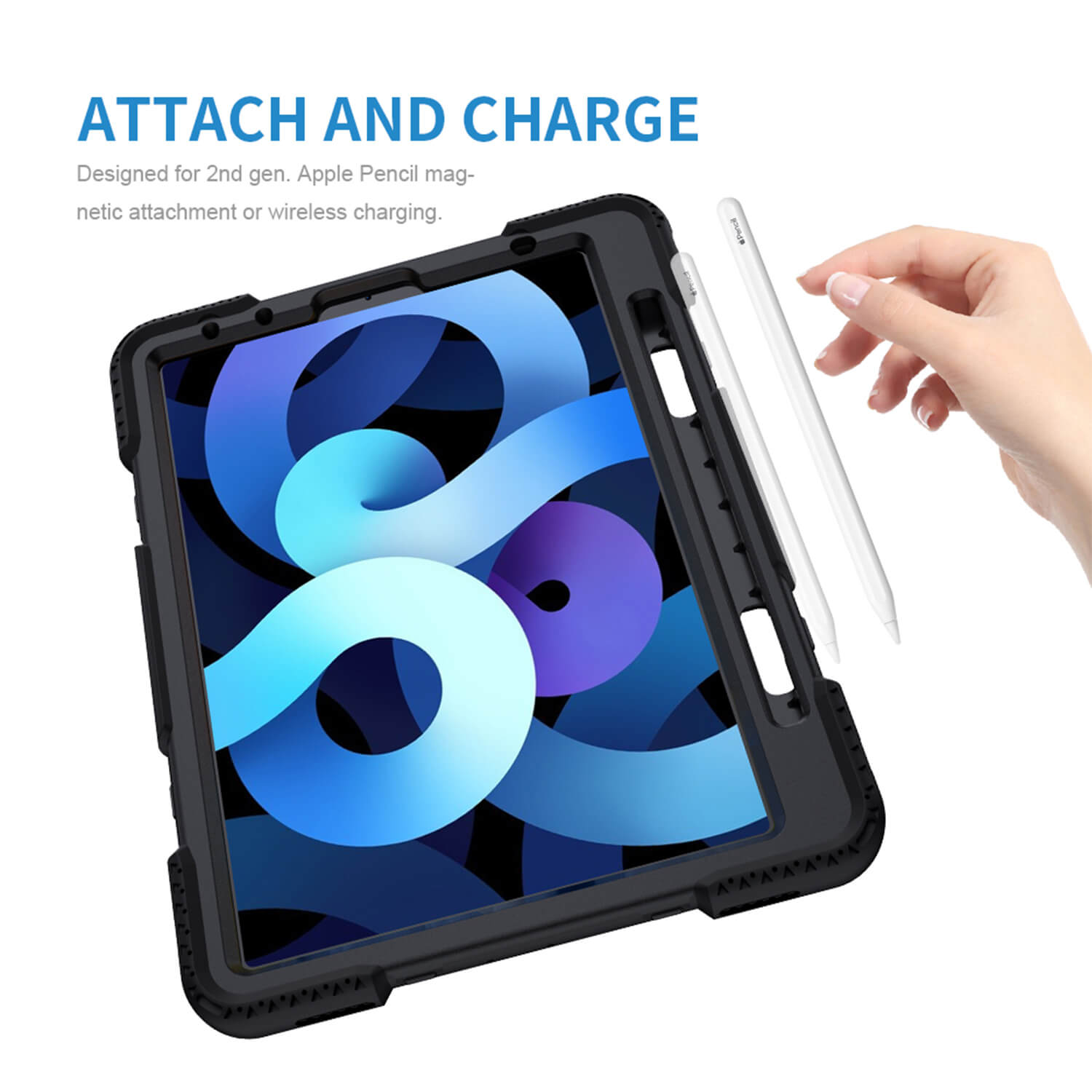 Tough On iPad Air 5 / Air 4 10.9" Case Rugged Protection Black