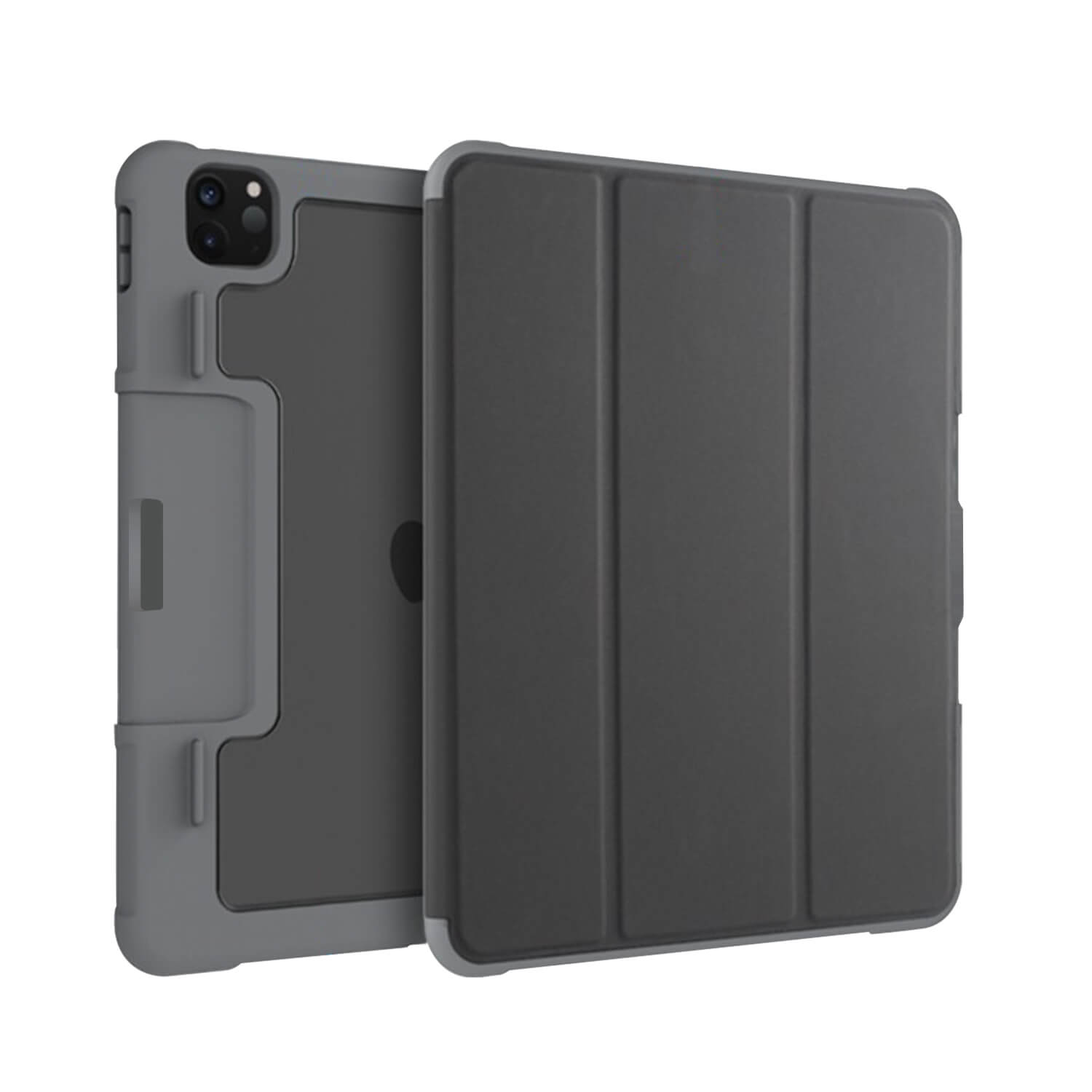 Tough On iPad Pro 2022 / 2021 / 2020 11" Case Smart Cover Clear Back Black