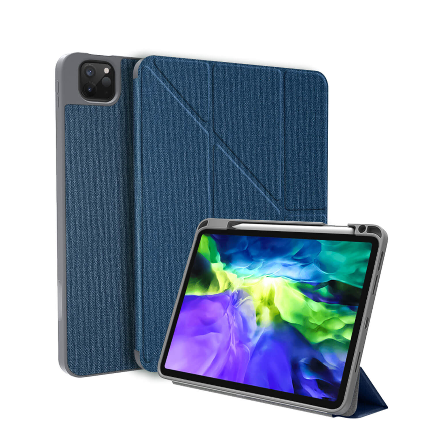 Mutural iPad Pro 2021 / 2020 11'' Smart Cover Kingkong Case Blue