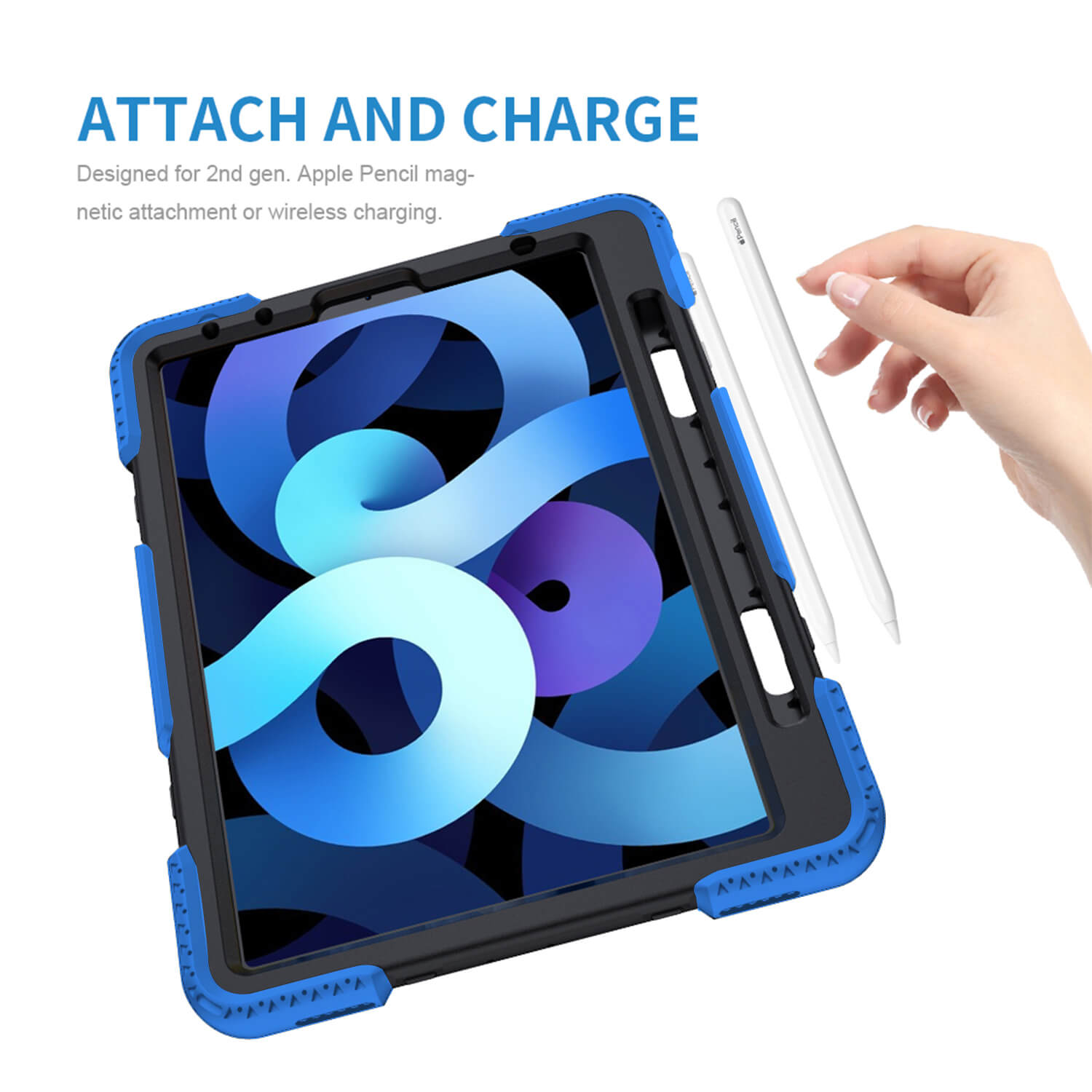 Tough On iPad Air 5 / Air 4 10.9" Case Rugged Protection Blue