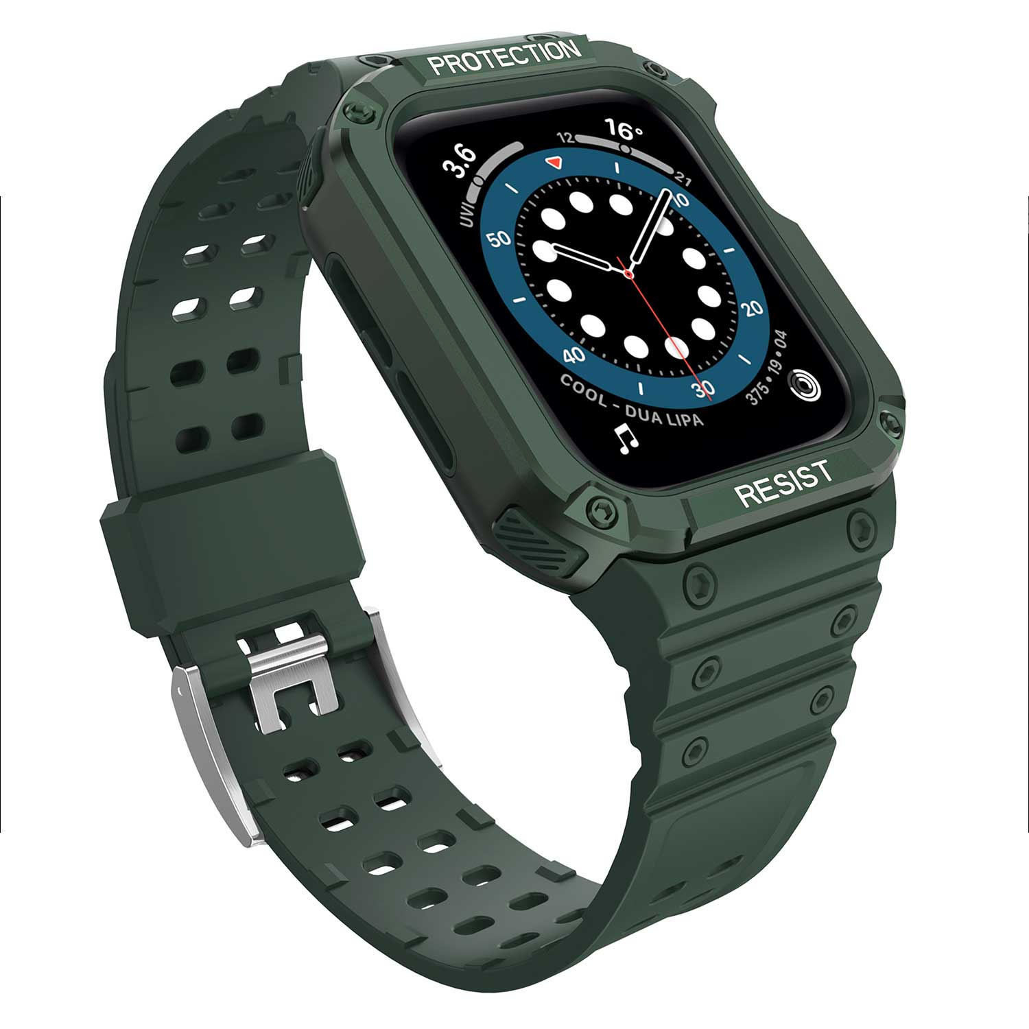 Tough On Apple Watch 42/44/45mm Rugged Protection Case Green/Green
