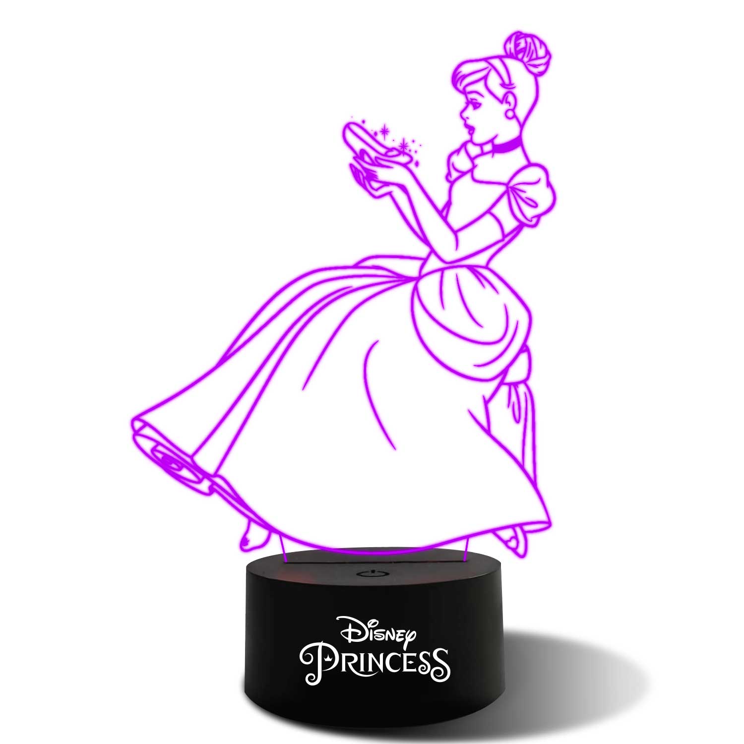 Disney 3D RGB App Controlled USB LED Night Light Cinderella