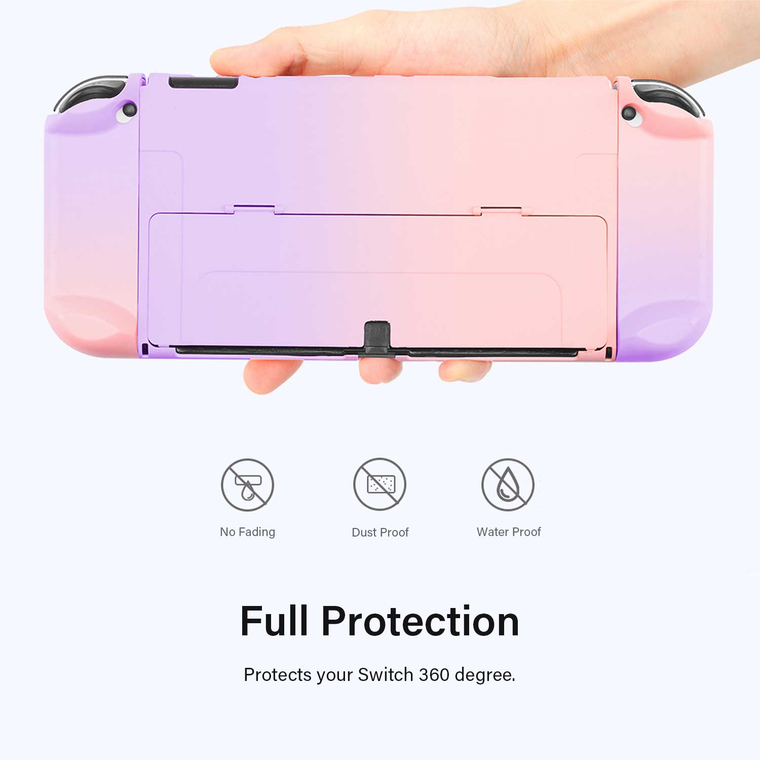 Nintendo Switch Case OLED 2021 Hard Matte Purple/Pink