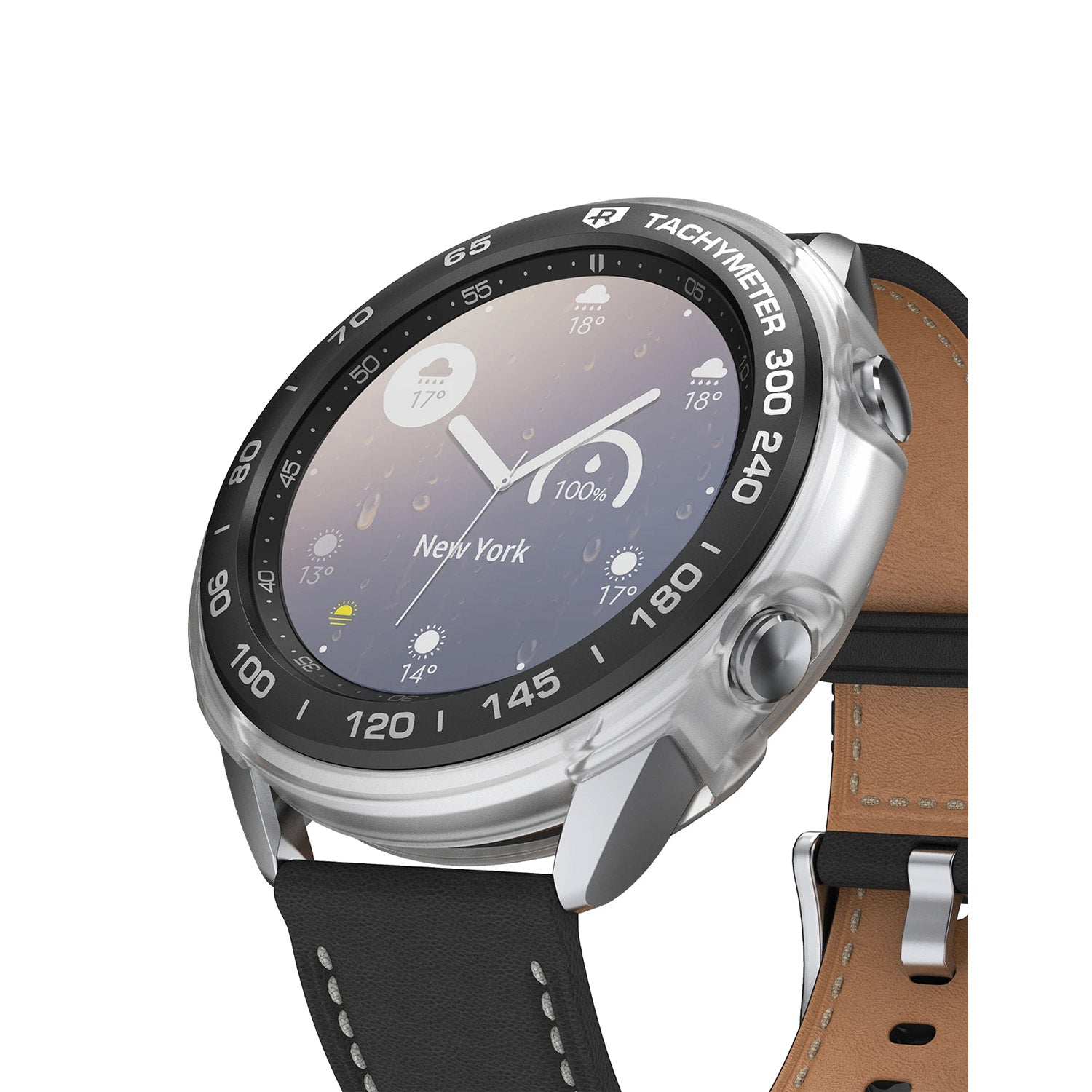 Ringke Galaxy Watch 3 41mm Air Sports Matte Clear Case+ Bezel Styling 10 Combo Pack