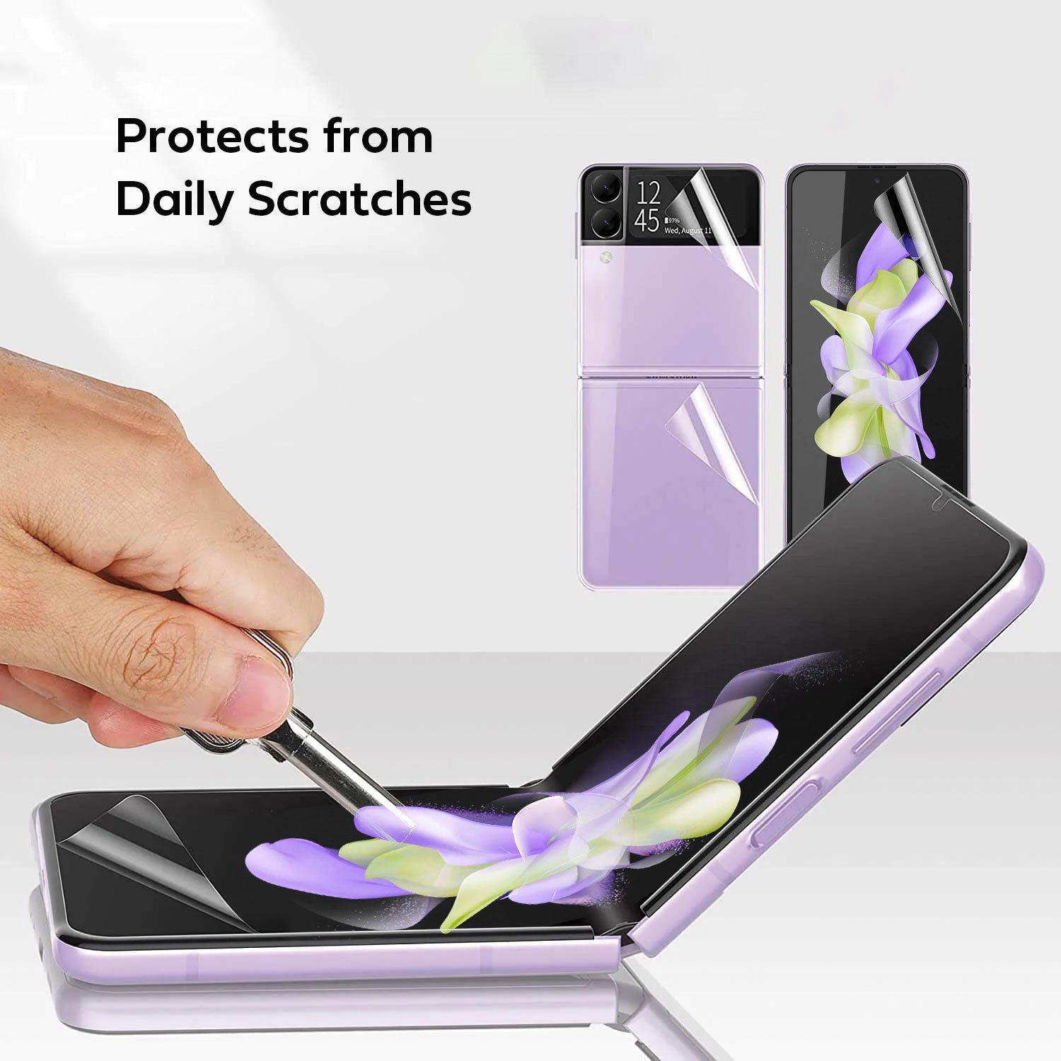 Tough On Samsung Galaxy Z Flip4 5G TPU Full Set Phone Screen Protector