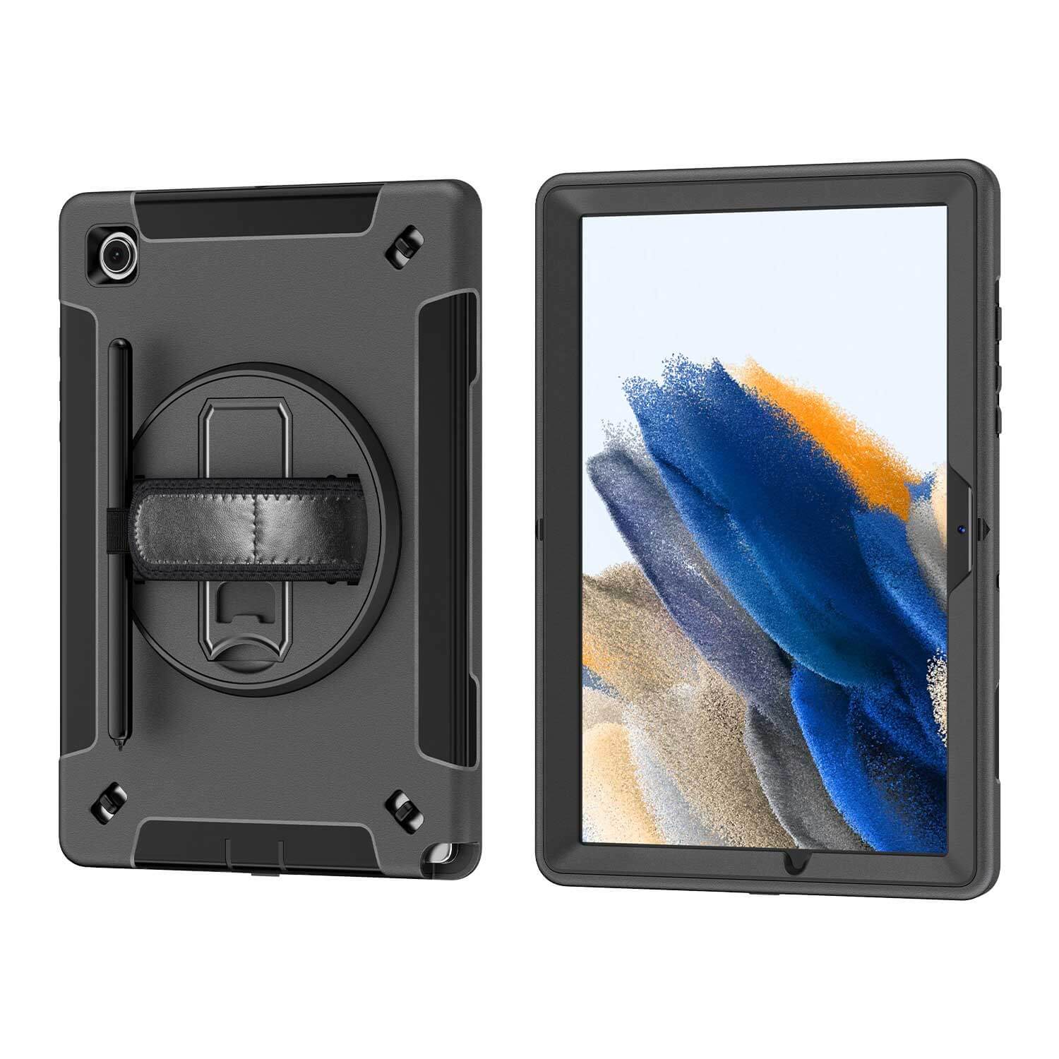 Tough On Samsung Galaxy Tab A8 Case Rugged Protection Black V1