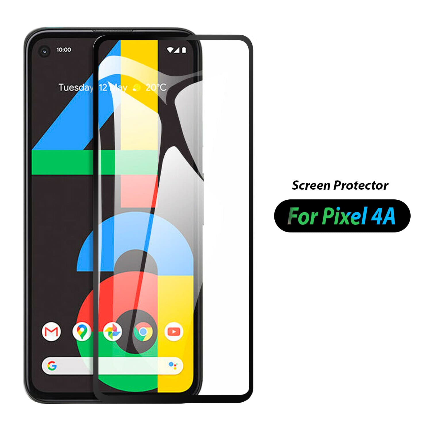 Tough On Google Pixel 4a Tempered Glass Screen Protector