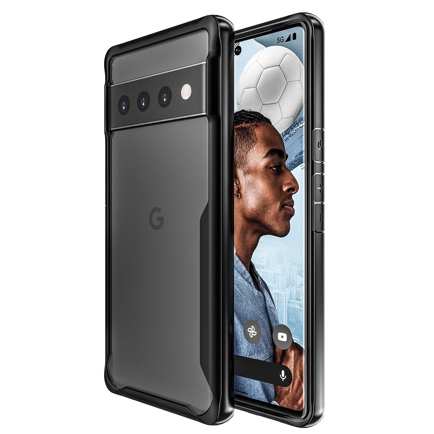 Tough On Google Pixel 6 Pro Case Slim Hybrid Black