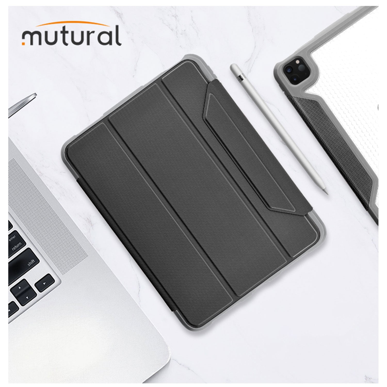 Mutural iPad Pro 2022 /  2020 / 2018 11'' Smart Cover YG Case Grey