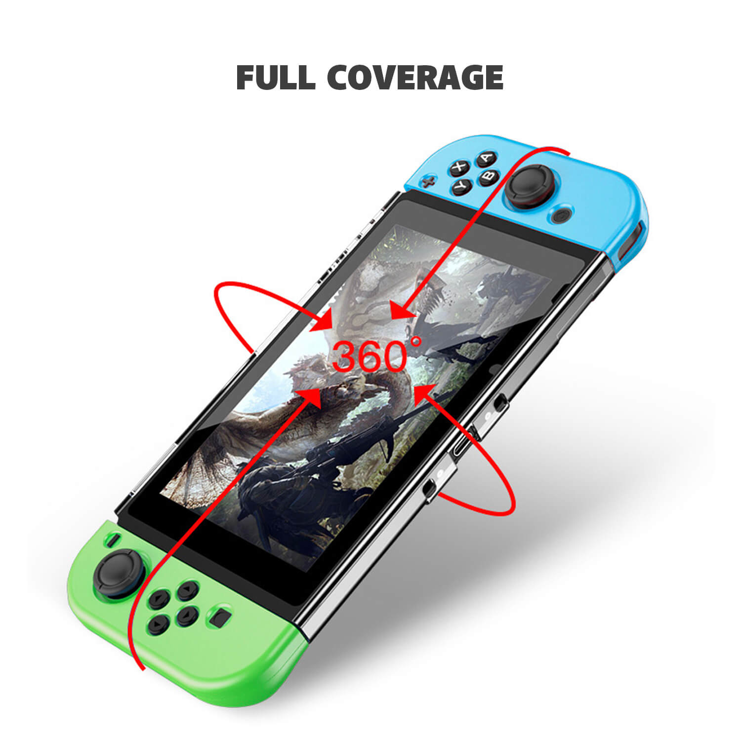 Nintendo Switch Case Handle Magnetic Blue-Green