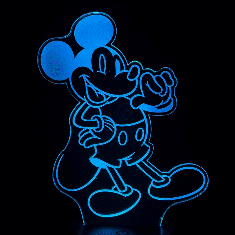 Disney 3D RGB App Controlled USB LED Night Light Mickey Mouse