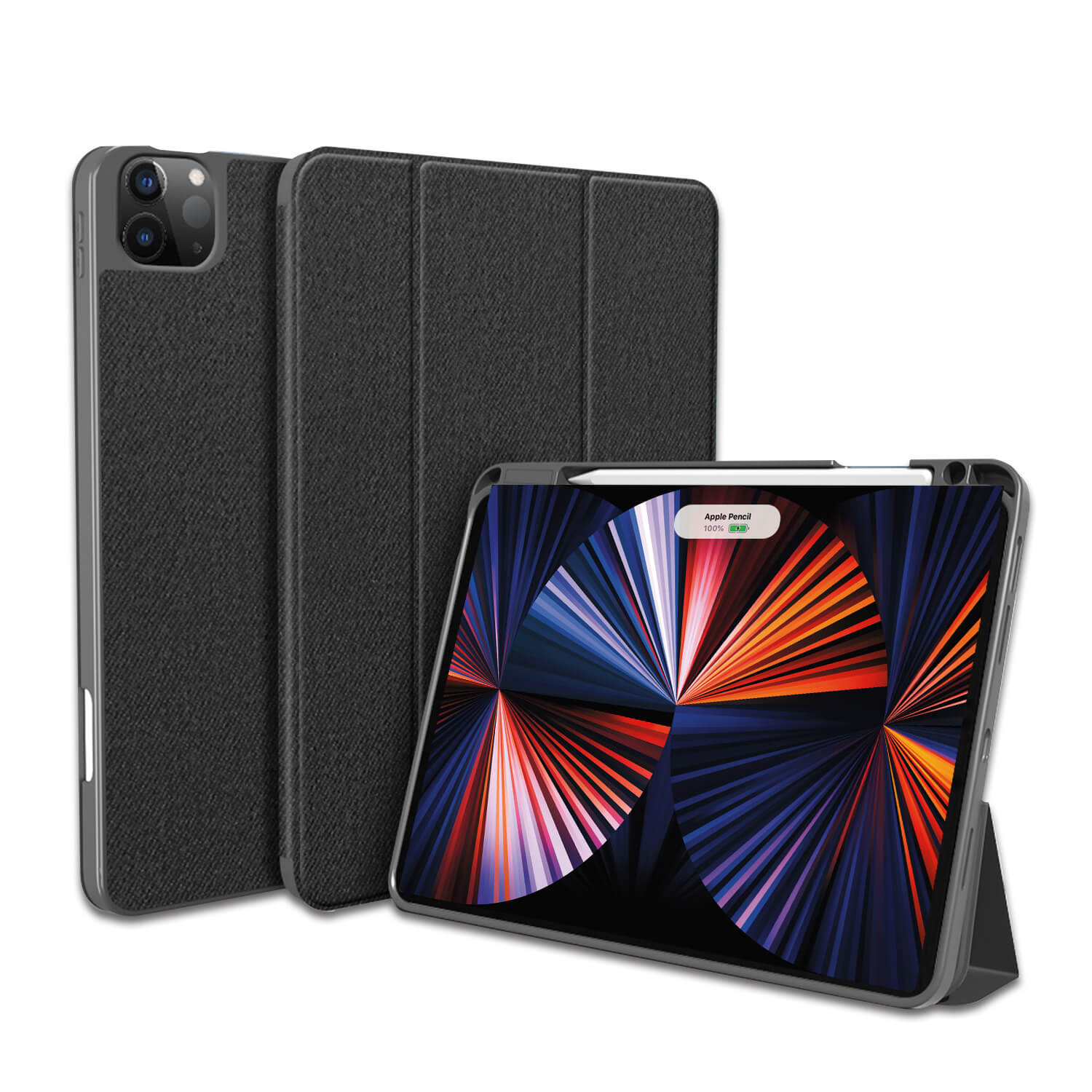 Mutural iPad Pro 11“ 2021 / 2020 Smart Cover Case Black