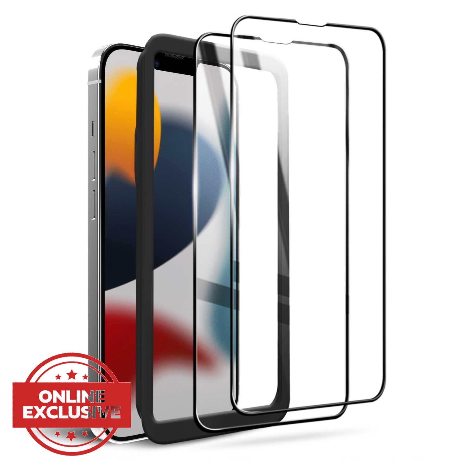 iPhone 13 Mini Full Tempered Glass Screen Protector 2 Pack
