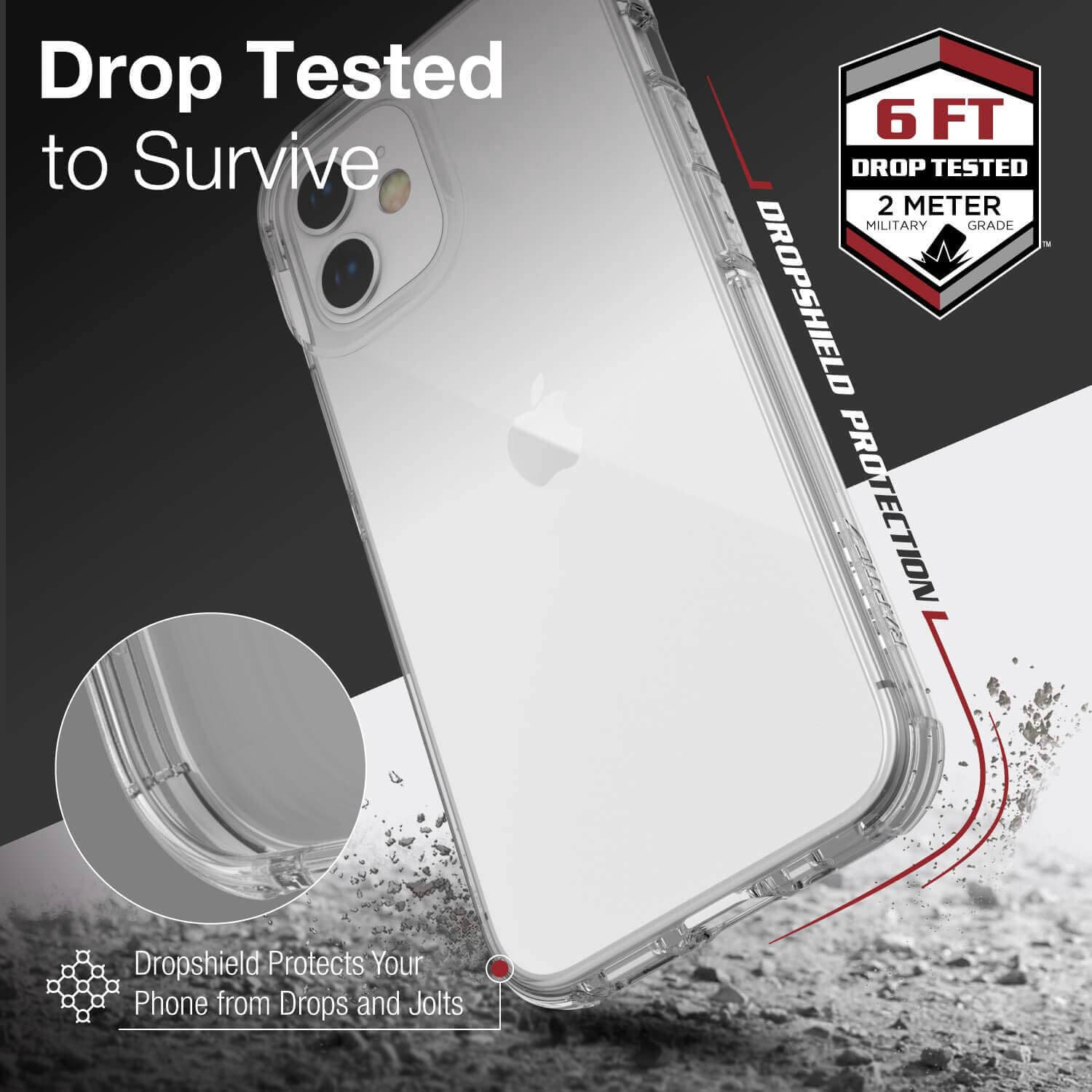 Raptic iPhone 12 Pro Max Case Clear