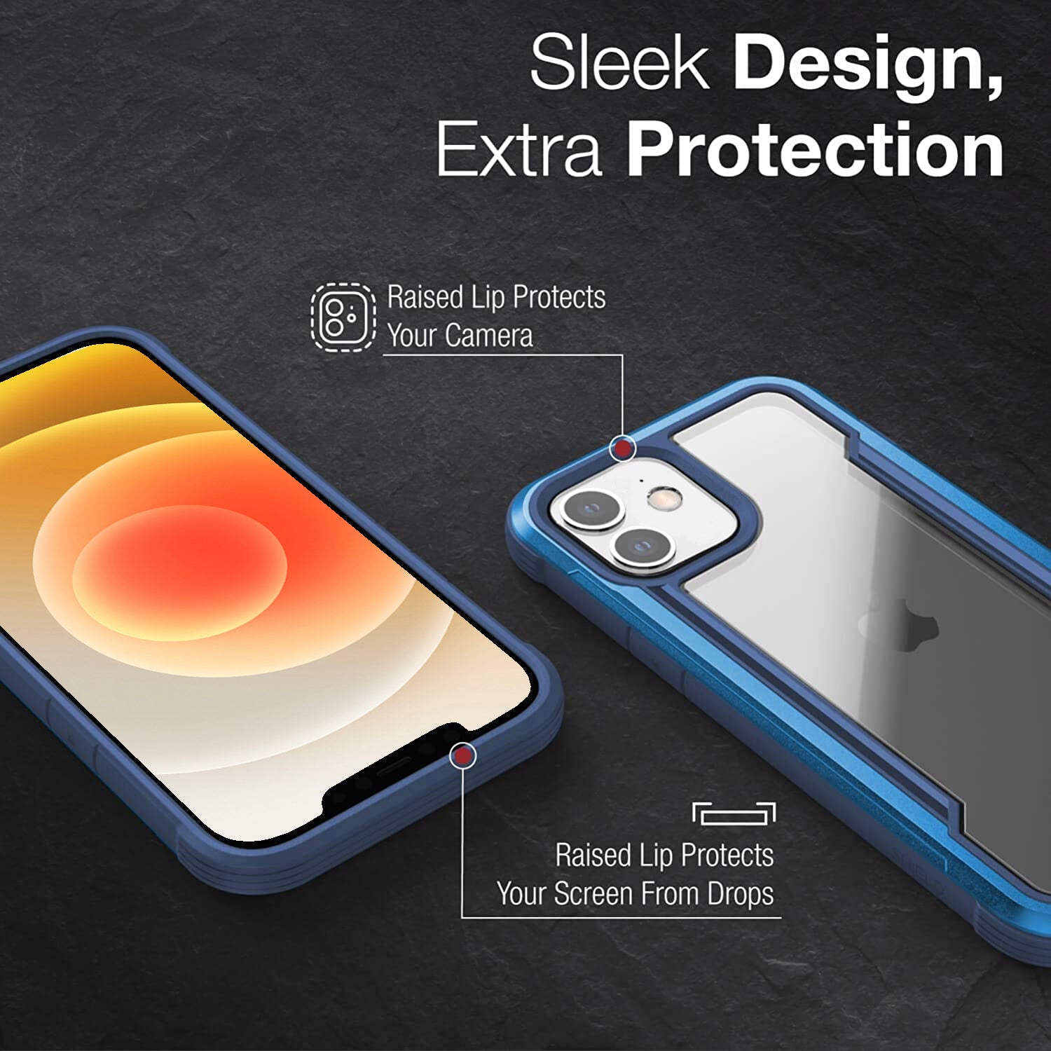 Raptic iPhone 12 mini Case Shield Blue