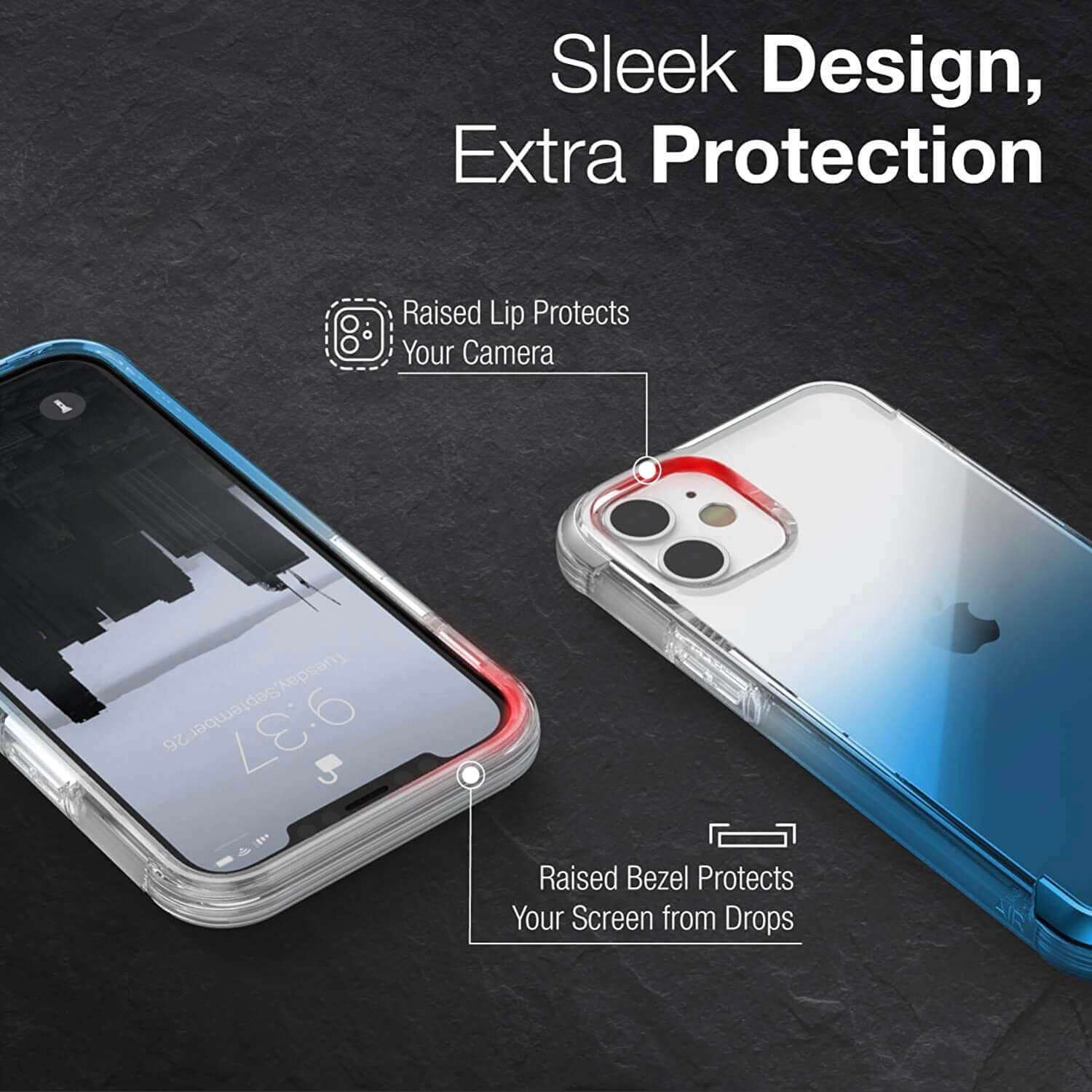 Raptic iPhone 12 mini Case Air Blue Gradient