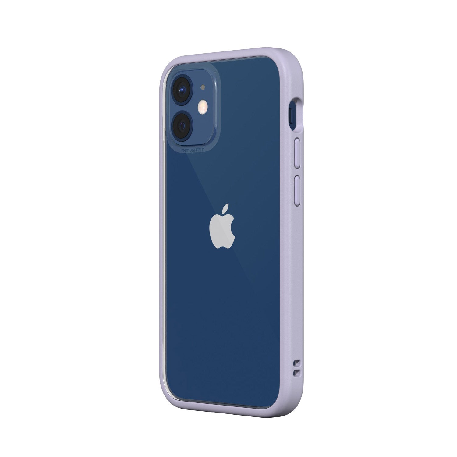 RhinoShield iPhone 12 mini Case MOD NX with Rim, Button, Frame, Clear Back Plate Lavender