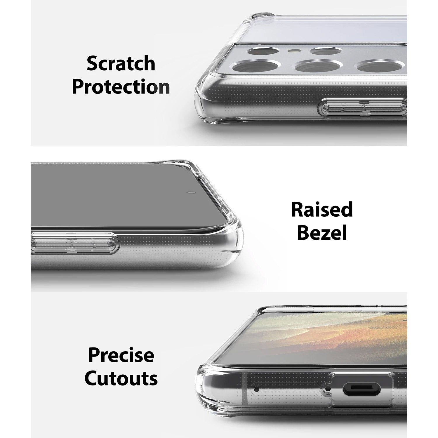 Ringke Samsung Galaxy S21 Ultra 5G Case Fusion Clear