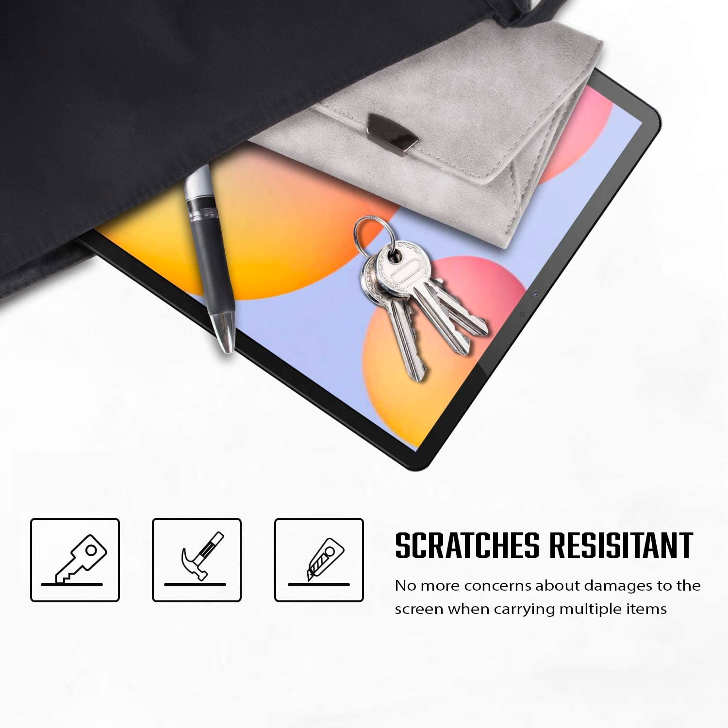 Tough On Samsung Tab S7+ 12.4" Tempered Glass Screen Protector
