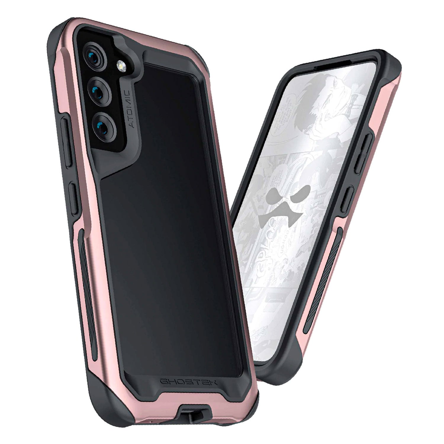 Ghostek Samsung Galaxy S22 Case Atomic Slim 4 Aluminum Phantom Pink