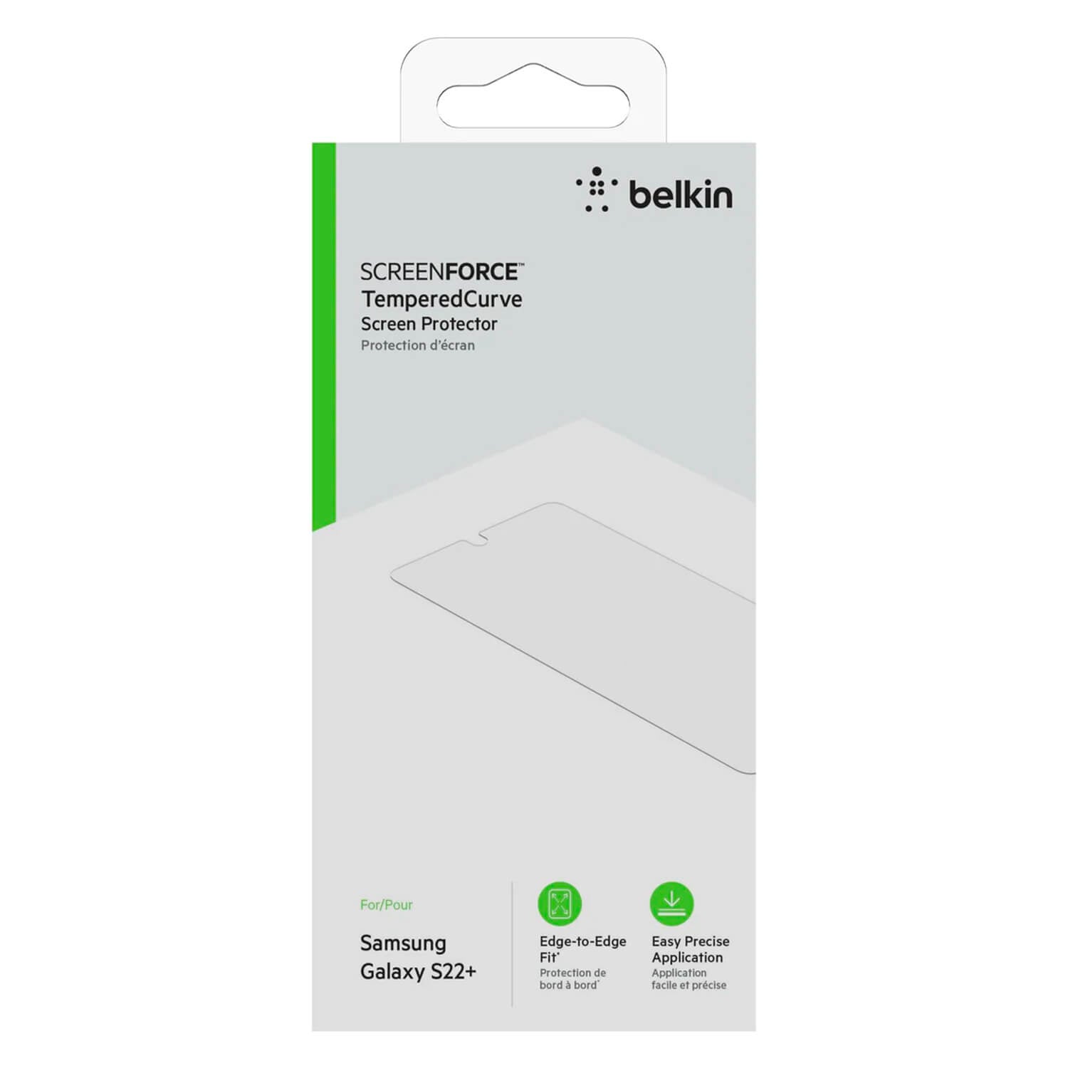 Belkin Samsung Galaxy S22 Plus 5G ScreenForce TemperedCurve Screen Protector