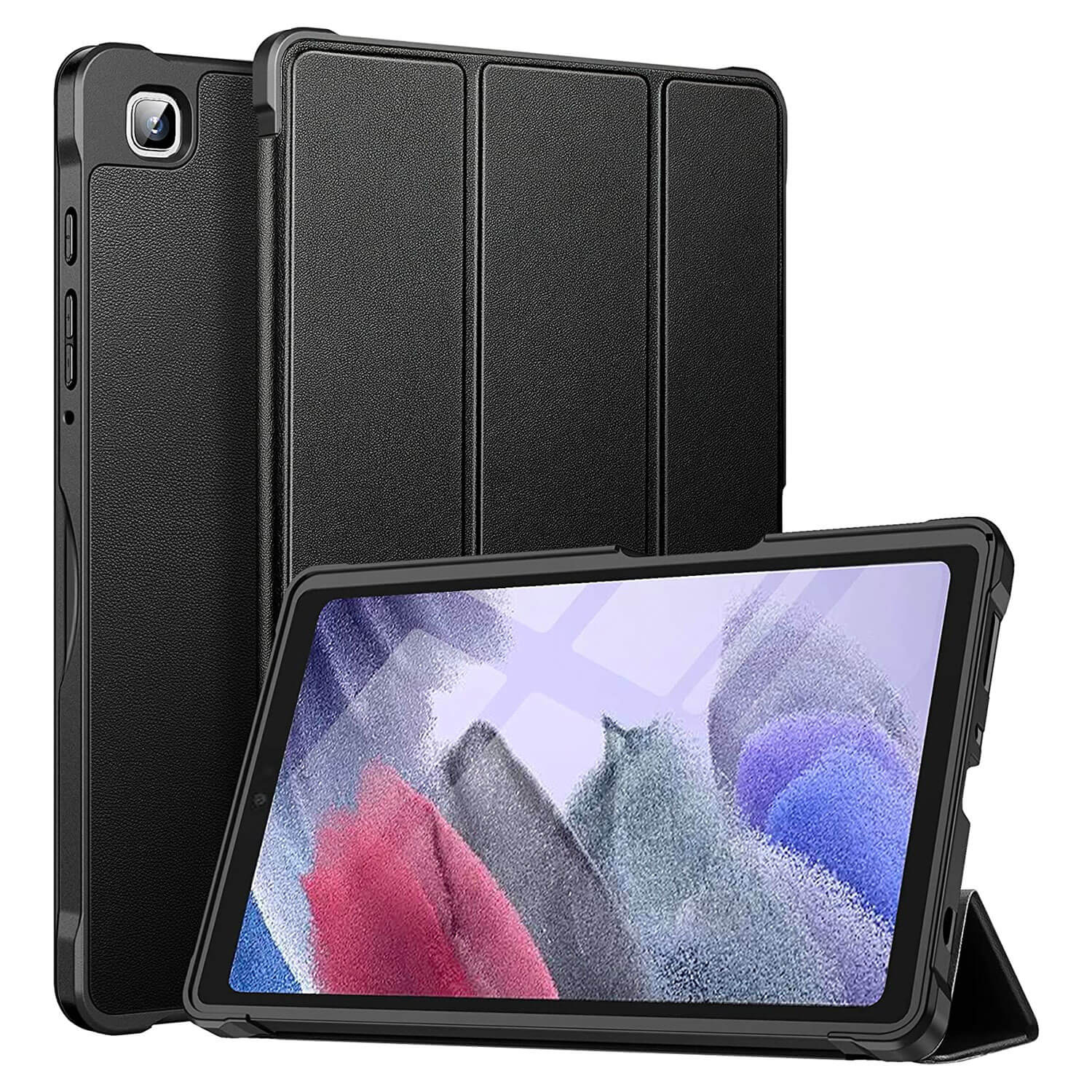 Tough On Samsung Galaxy Tab A7 Lite 8.7" Smart Cover Case Black
