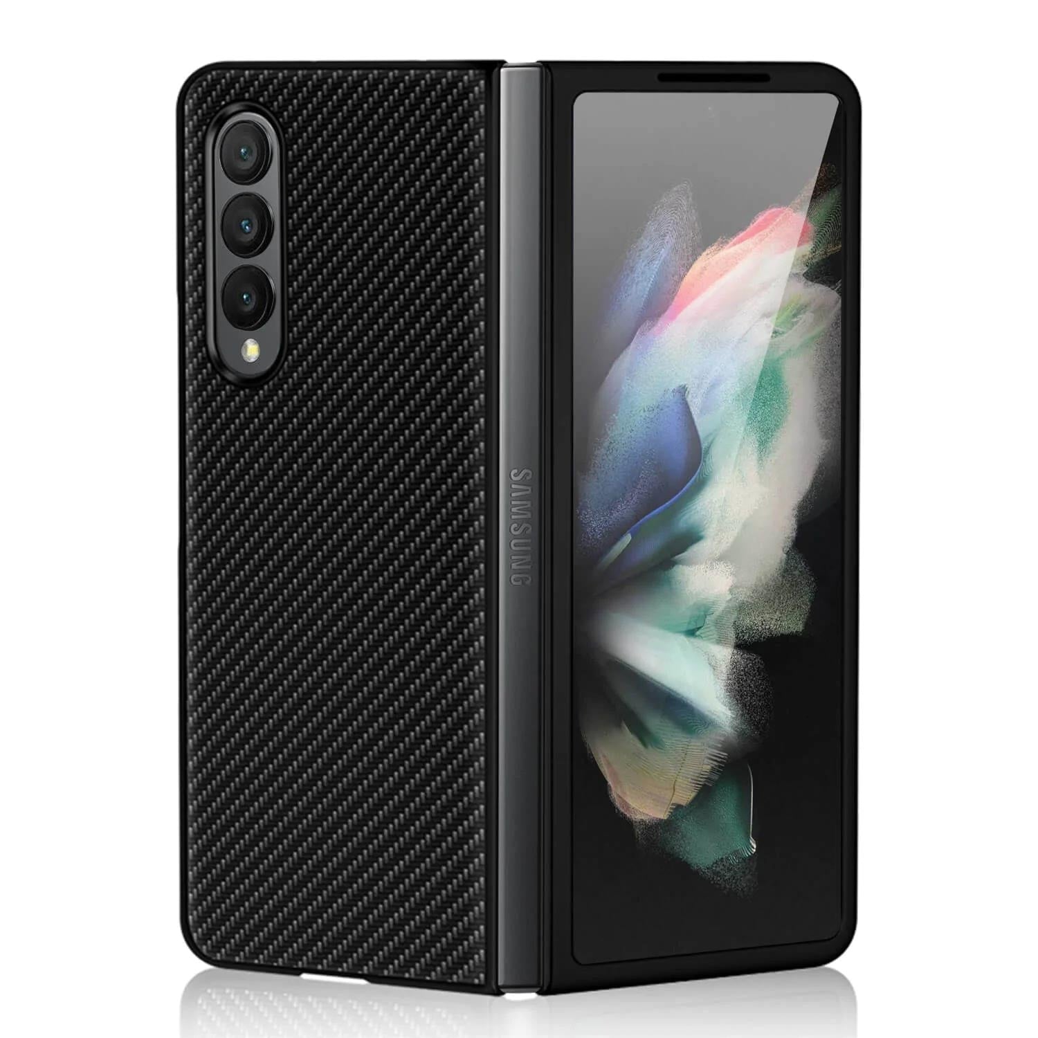 Tough On Samsung Galaxy Z Fold 4 5G Carbon Fiber Black