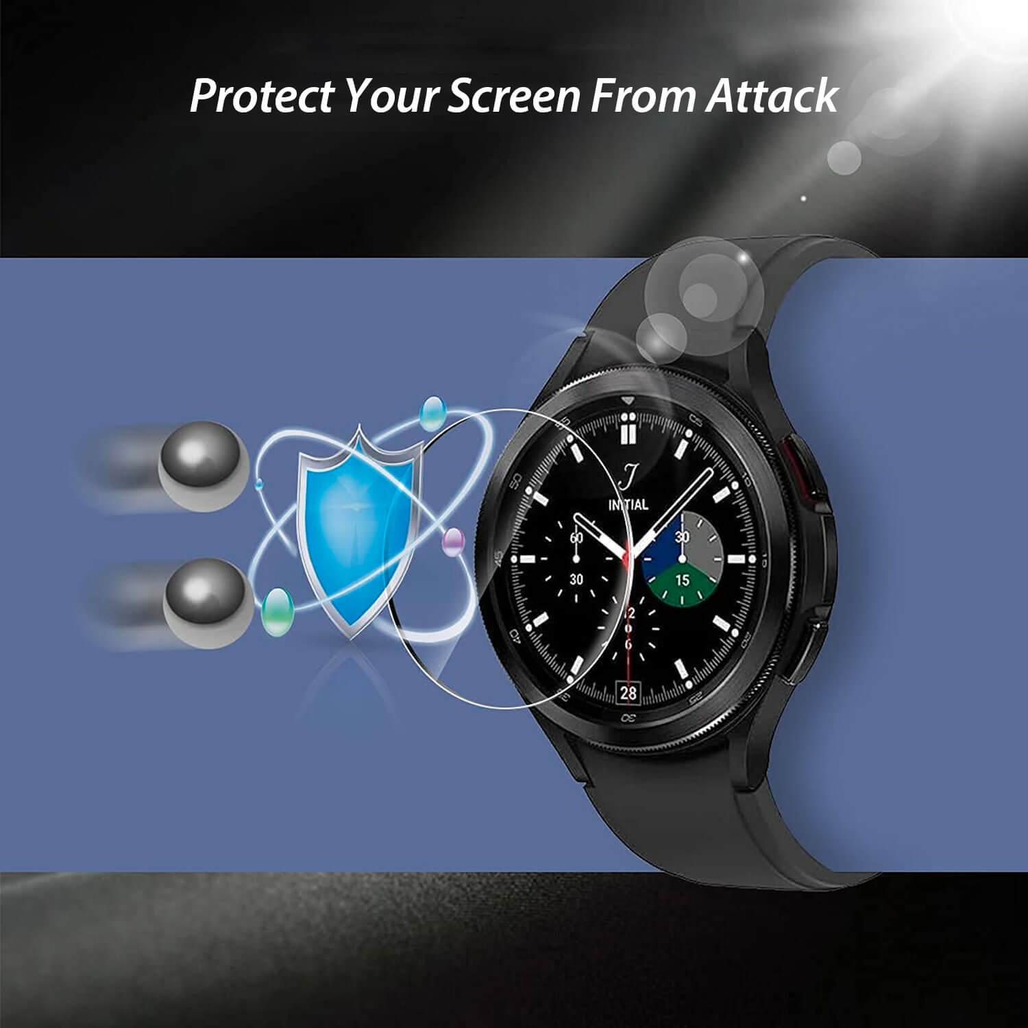 Tough On Galaxy Watch 4 40mm Easy Flex Screen Protector 3 Pack