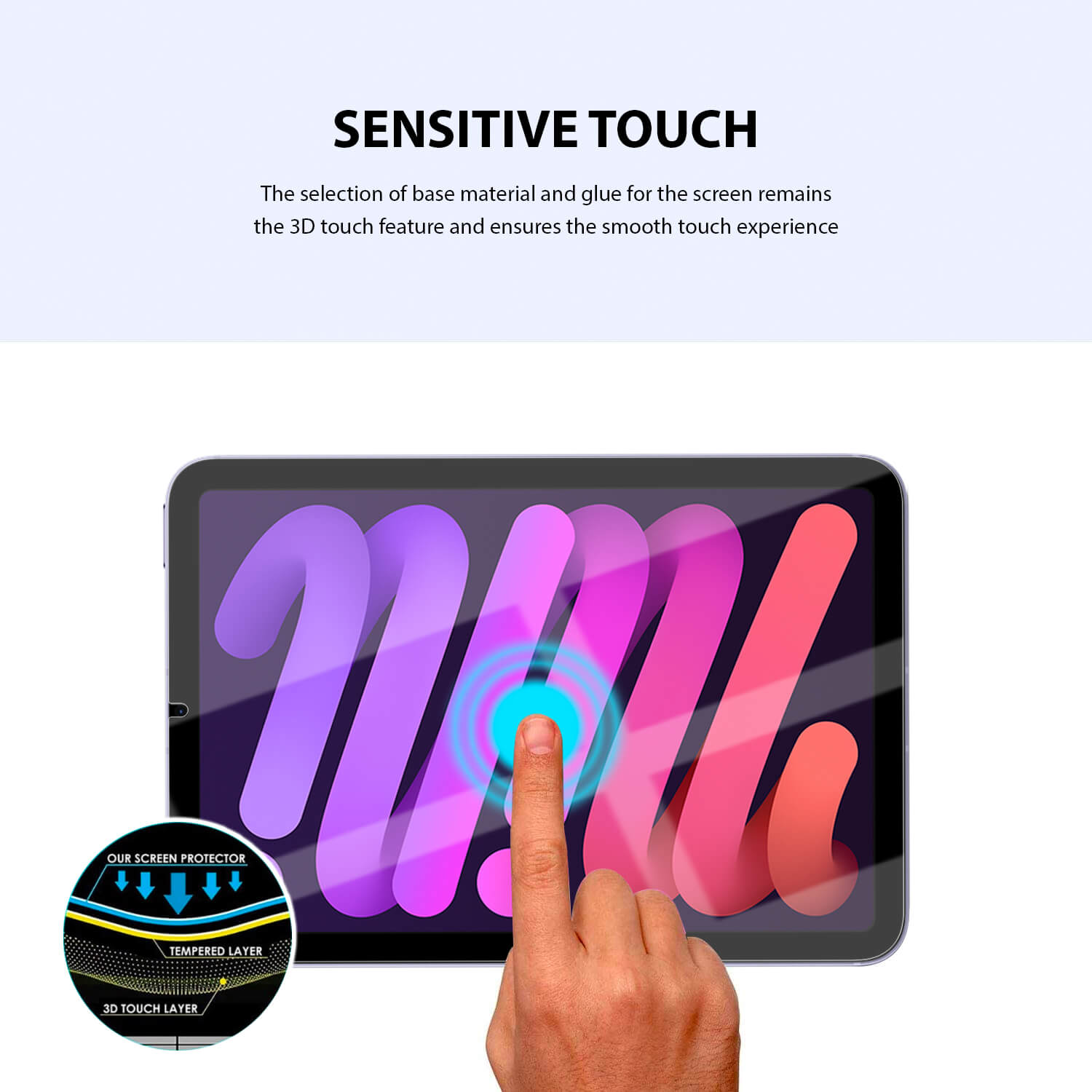 Tough on iPad mini 7/mini 6 Tempered Glass Screen Protector