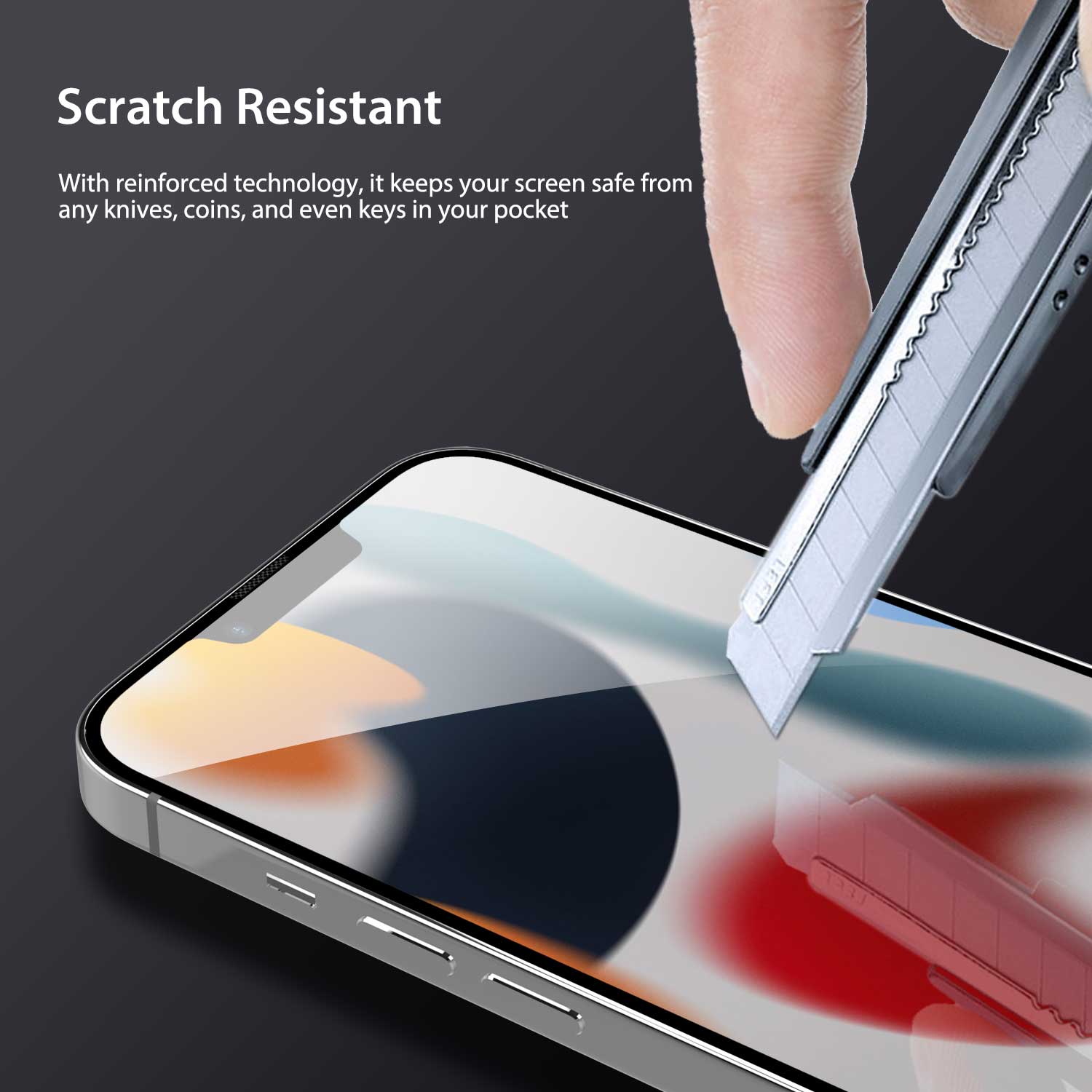 iPhone 13 Full Tempered Glass Screen Protector 2 Pack