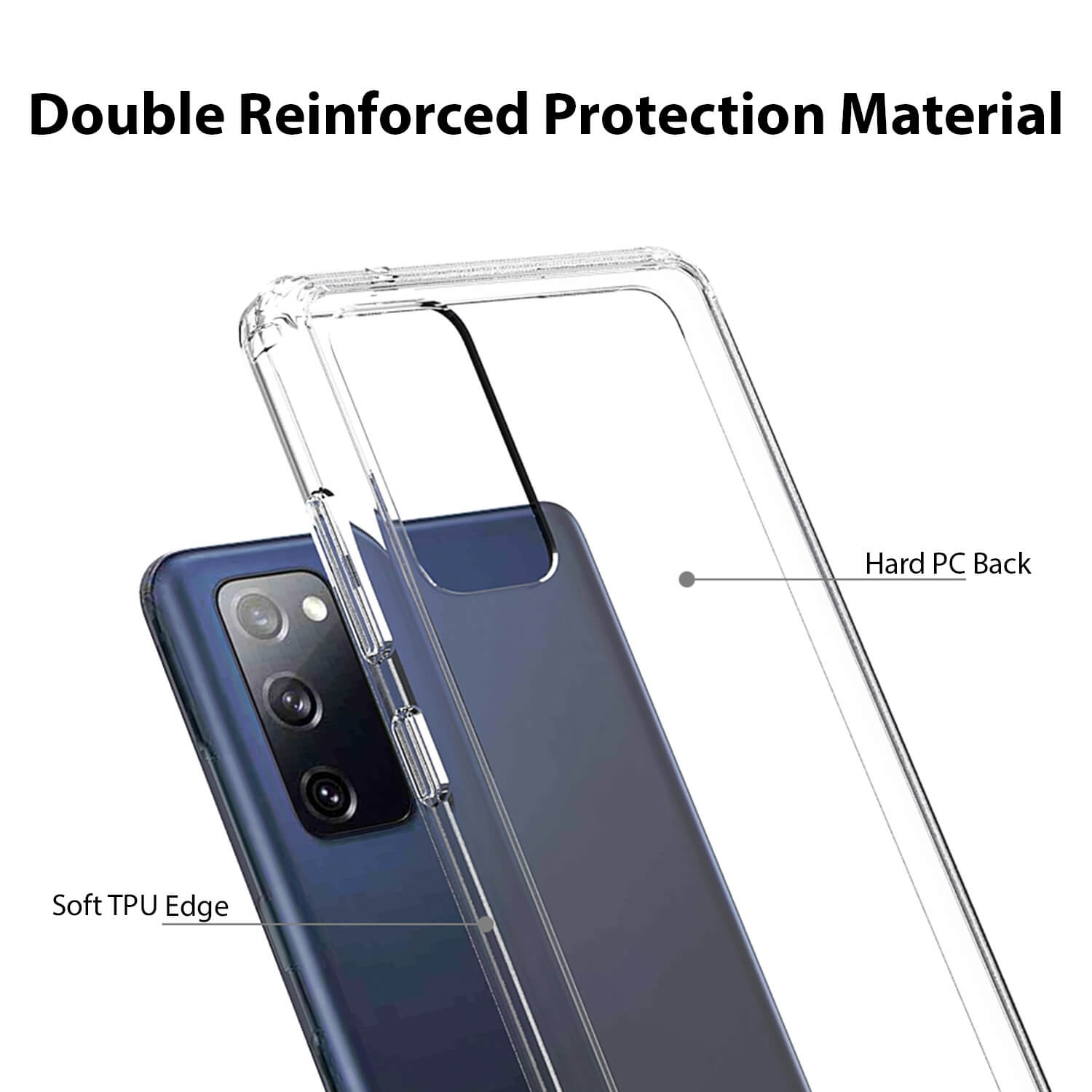 Tough On Samsung Galaxy S20 FE 5G Case Hybrid Clear