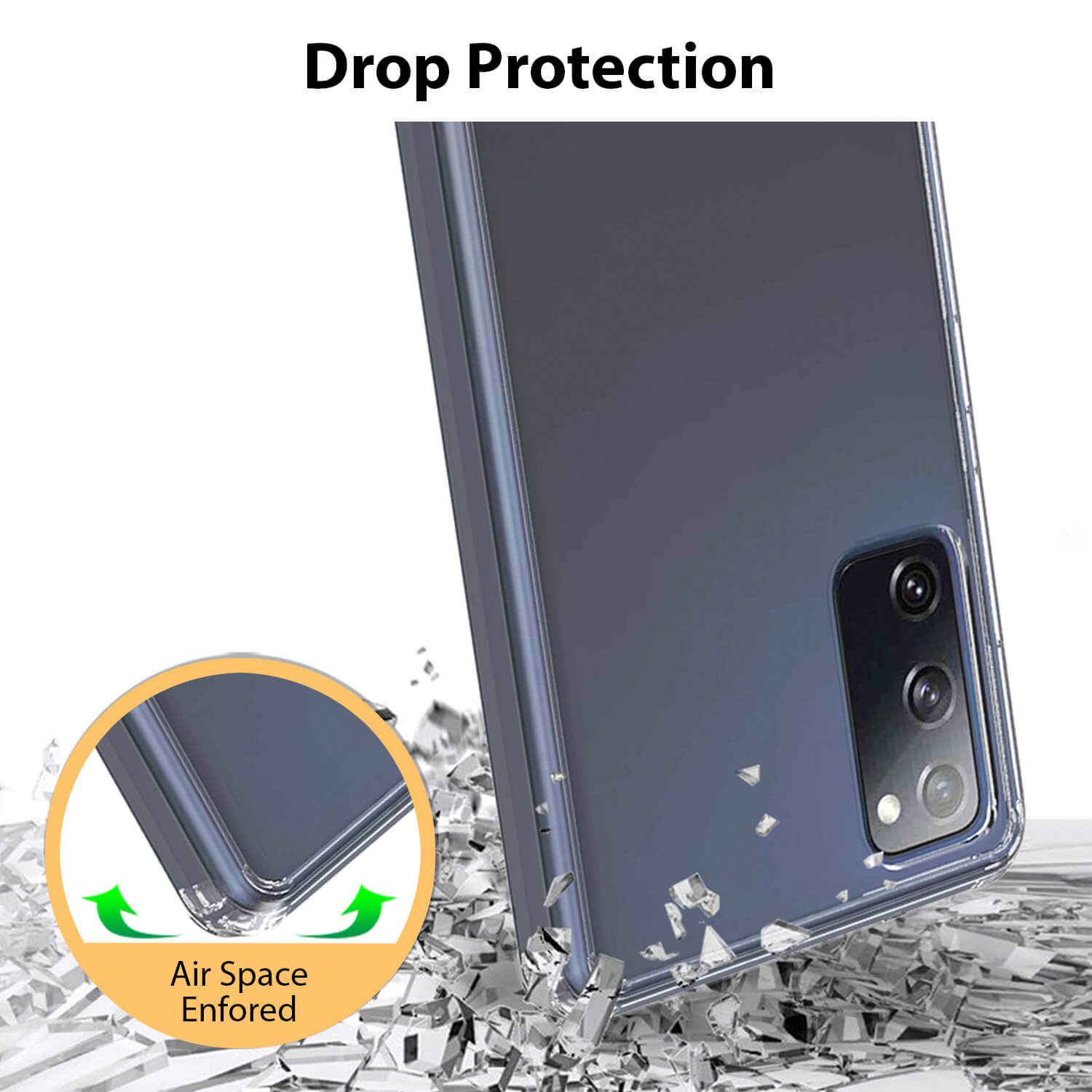 Tough On Samsung Galaxy S20 FE 5G Case Hybrid Clear