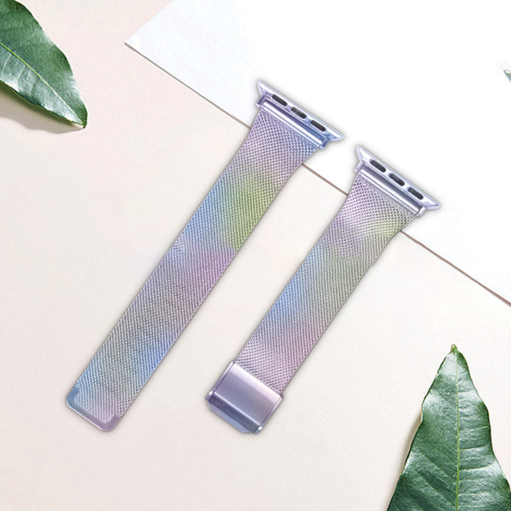 Tough On Apple Watch Band Series 7 / 8 / 9 41mm Tough Strap Aluminum Iridescent