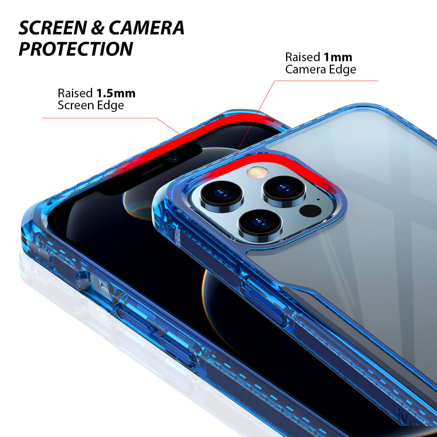 Tough On iPhone 12 Pro Max Case Tough Armor + Blue