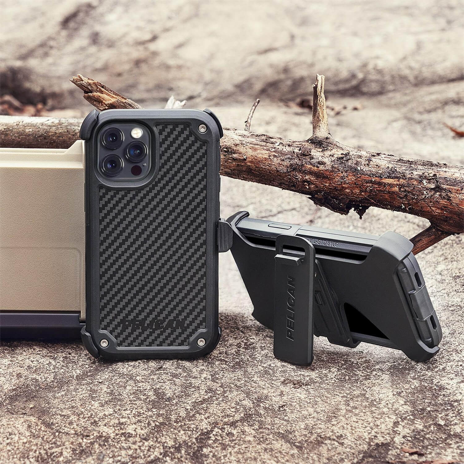 Pelican iPhone 13 Case Shield Kevlar Black