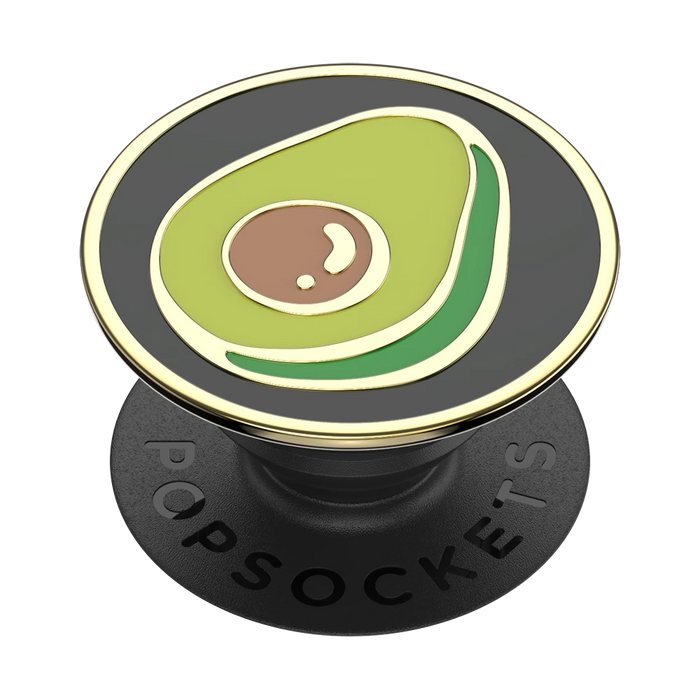 PopSockets PopGrip Universal Swappable Grip Enamels Guac My World Black