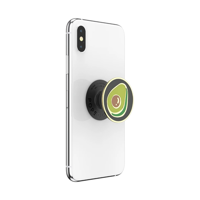 PopSockets PopGrip Universal Swappable Grip Enamels Guac My World Black