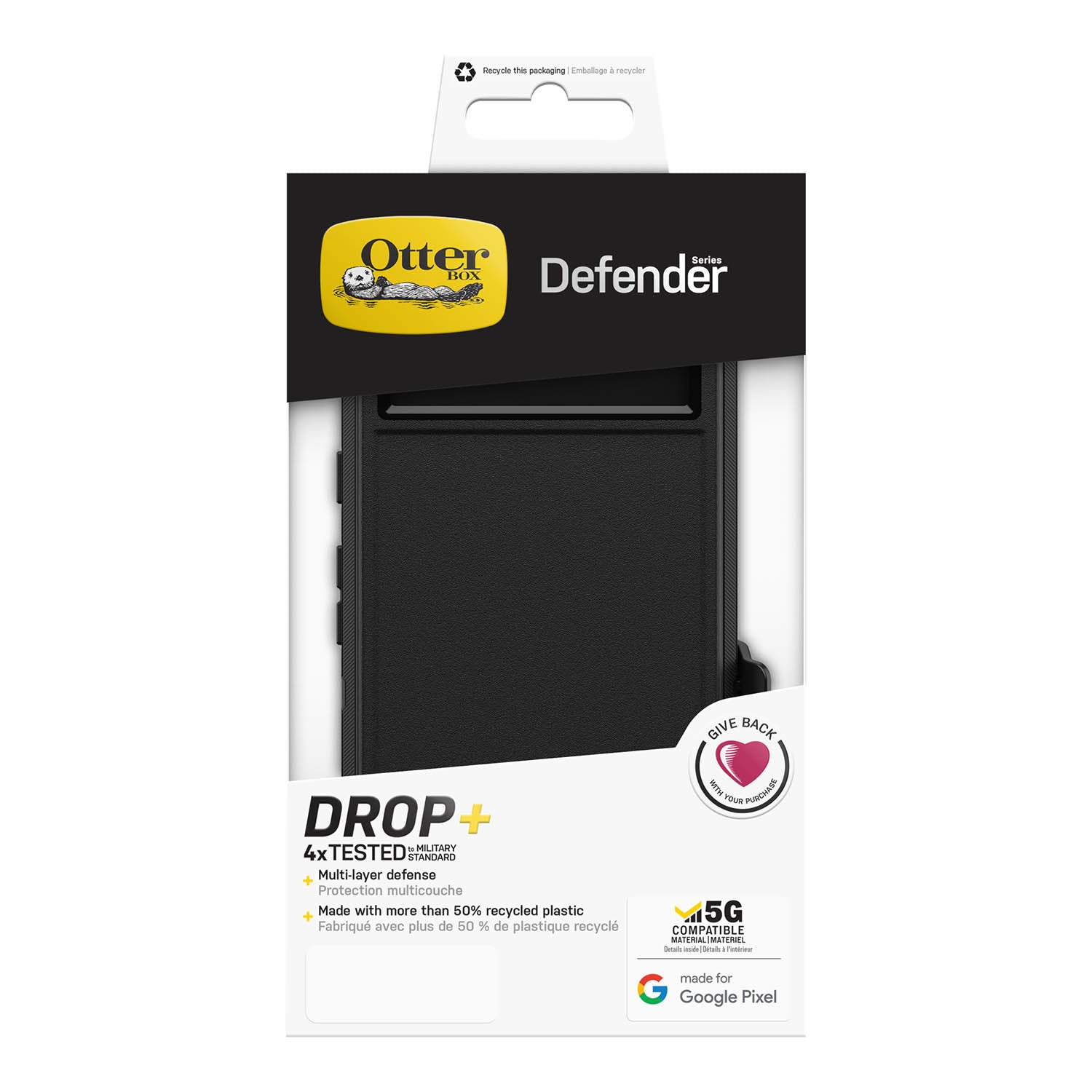 OtterBox Google Pixel 7 Case Defender Black