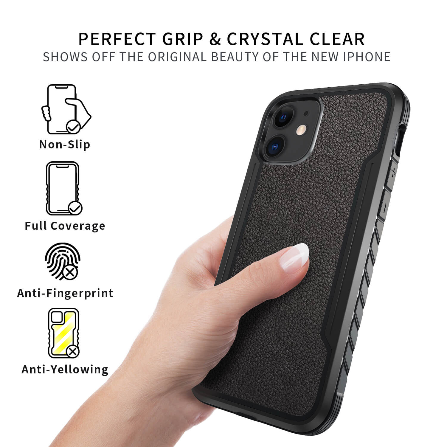 Tough On iPhone 11 Case Iron Shield Black
